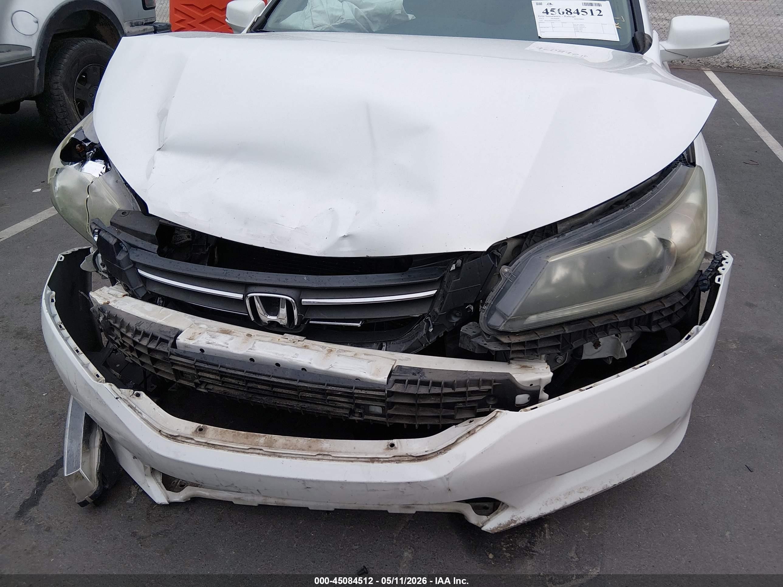2013 Honda Accord Ex-l Белый vin: 1HGCR2F81DA213911