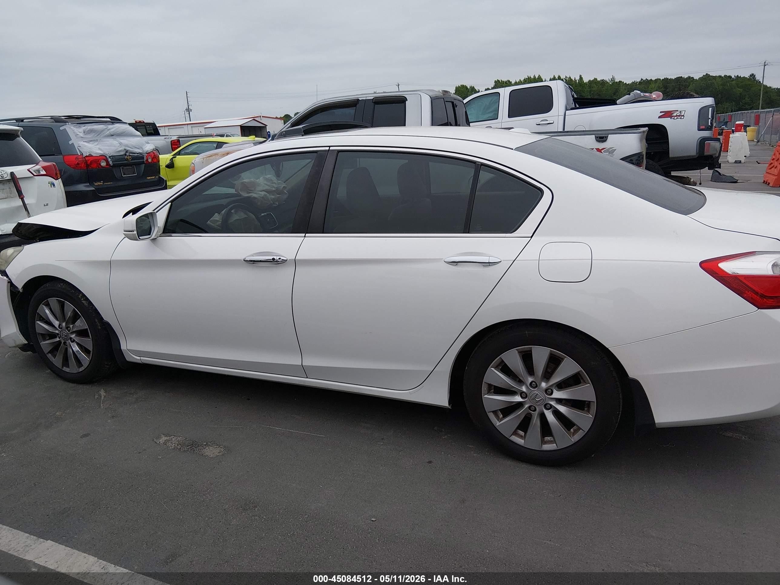 2013 Honda Accord Ex-l Белый vin: 1HGCR2F81DA213911