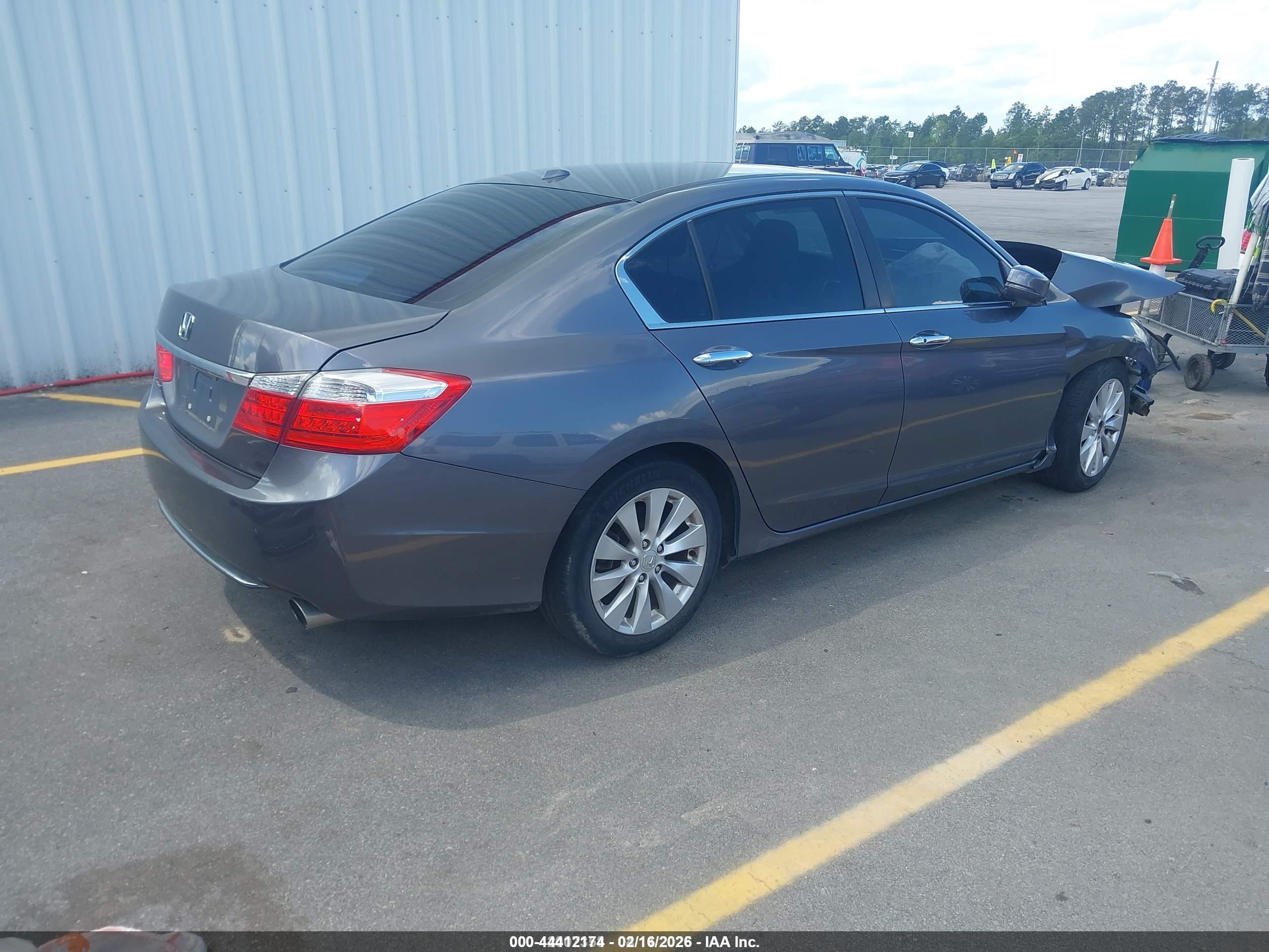 2013 Honda Accord Ex-l Gray vin: 1HGCR2F81DA222740