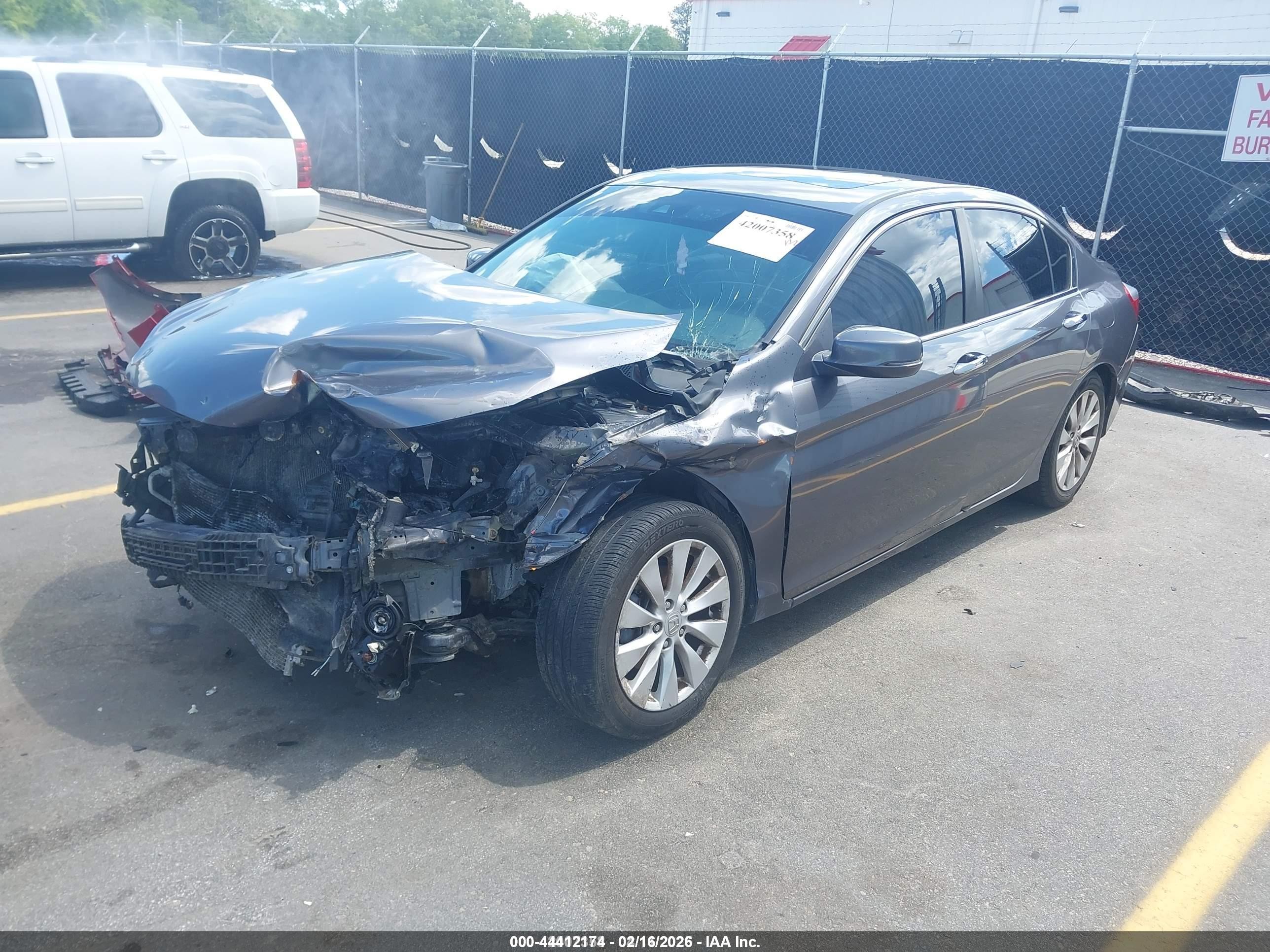 2013 Honda Accord Ex-l Gray vin: 1HGCR2F81DA222740