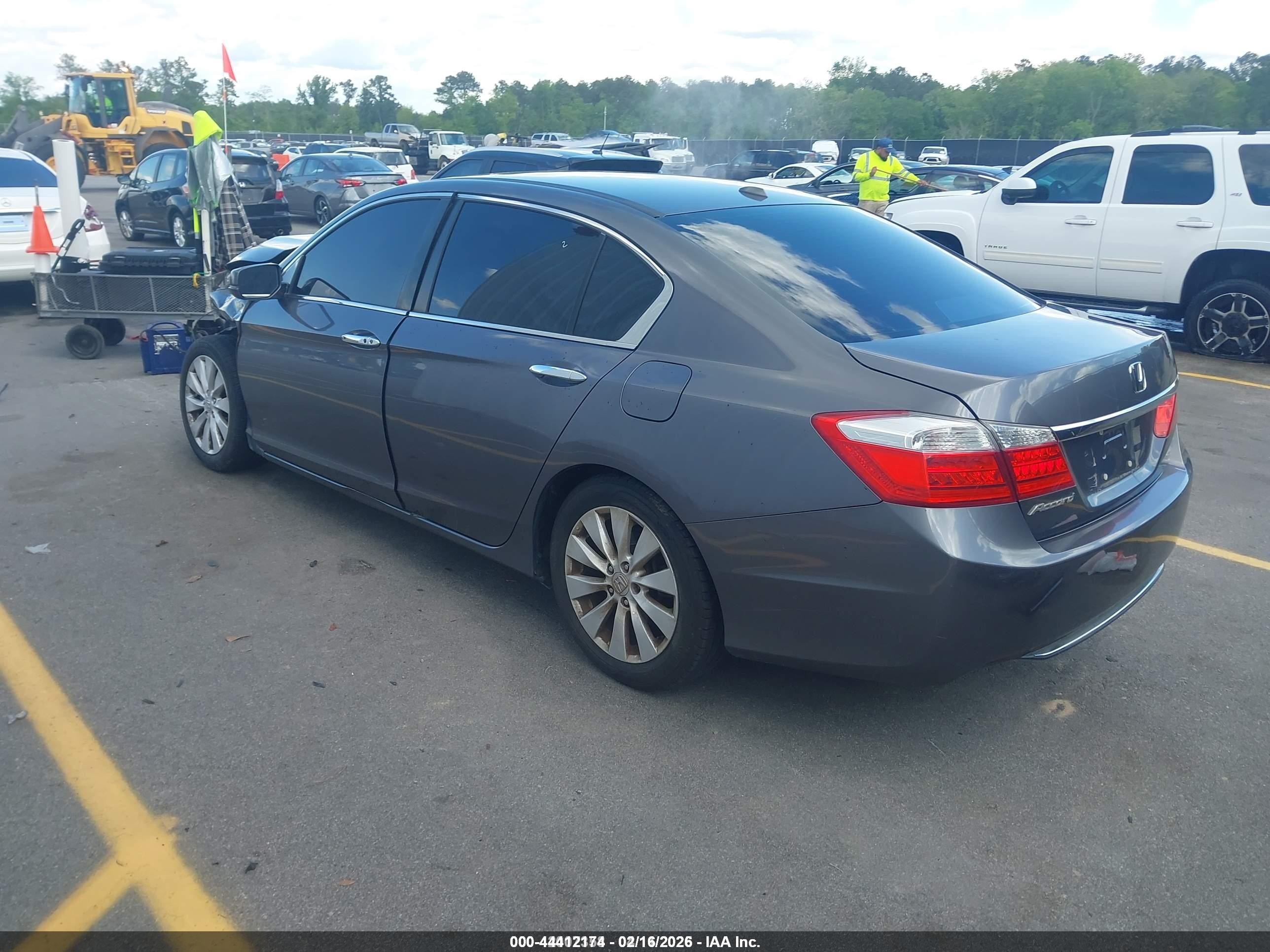 2013 Honda Accord Ex-l Gray vin: 1HGCR2F81DA222740