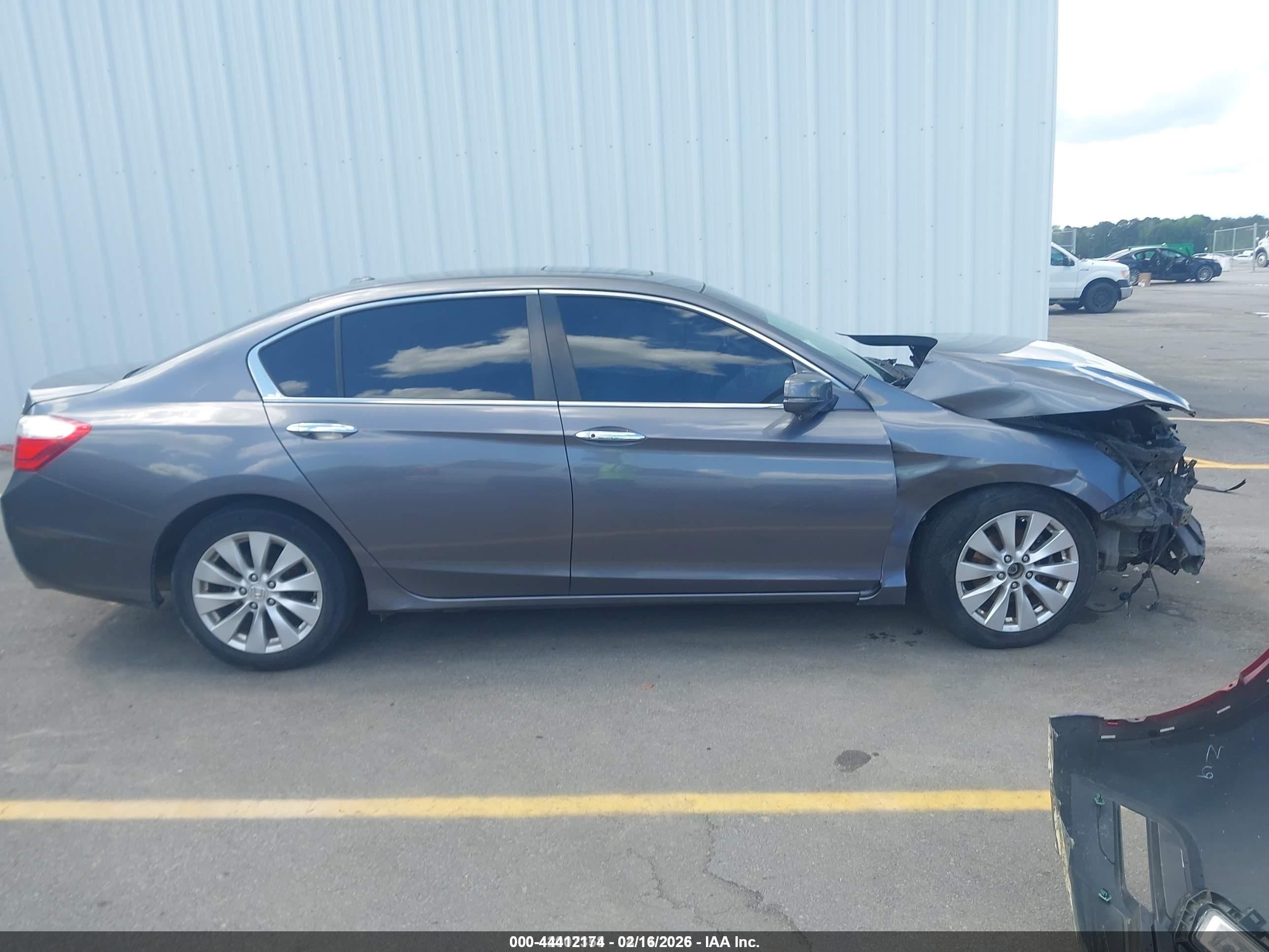 2013 Honda Accord Ex-l Gray vin: 1HGCR2F81DA222740