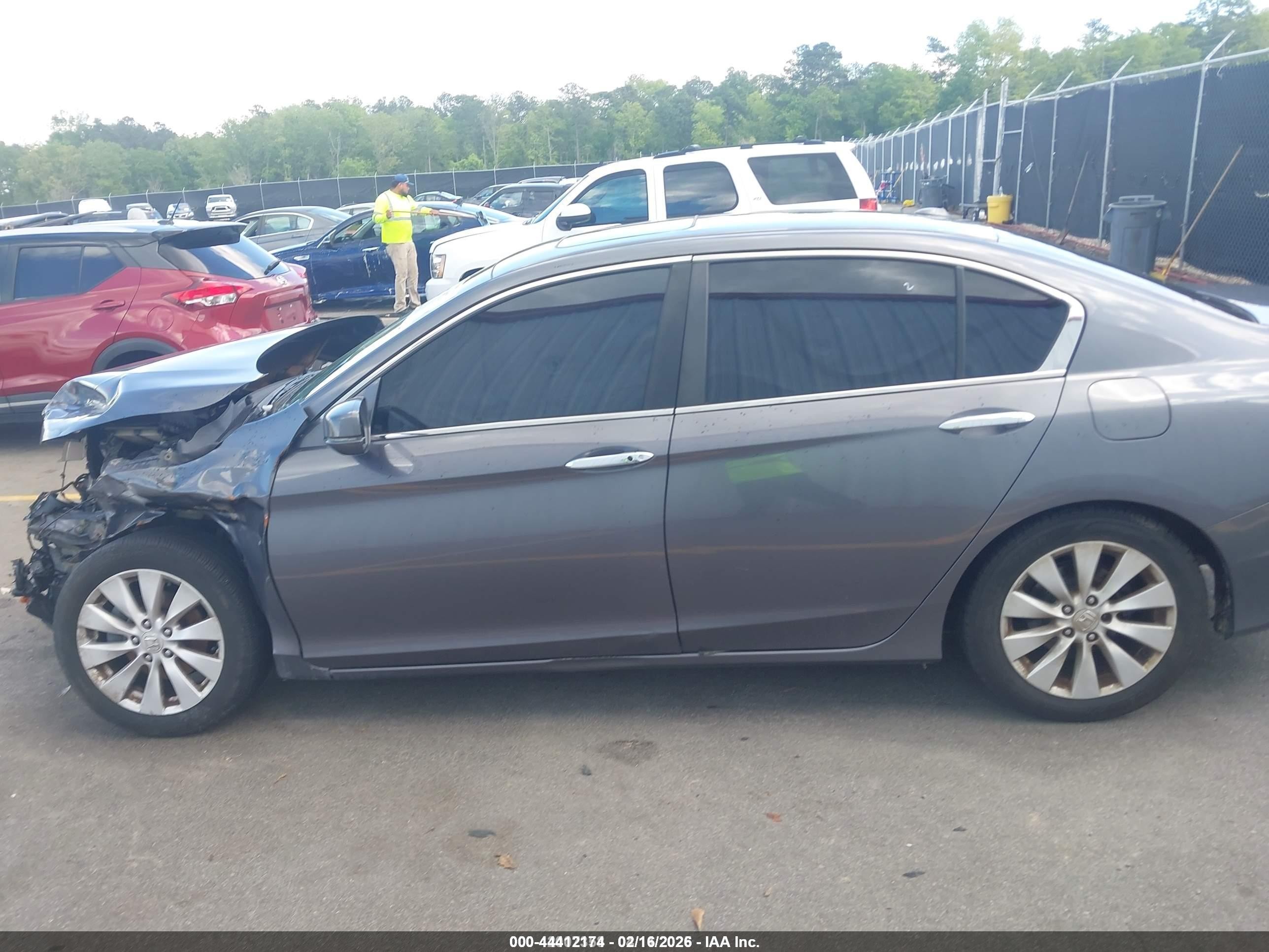 2013 Honda Accord Ex-l Gray vin: 1HGCR2F81DA222740