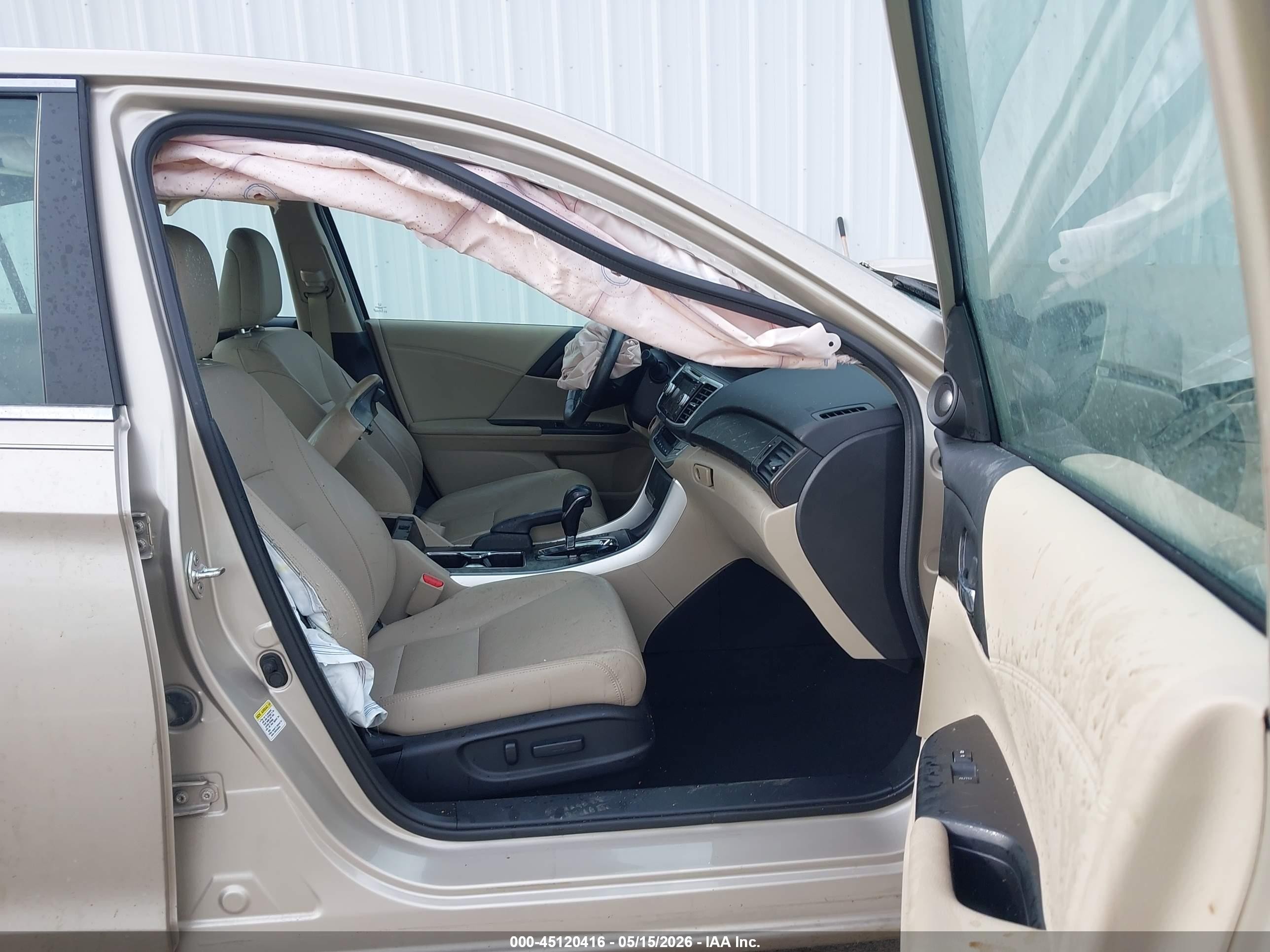 2013 Honda Accord Ex-l Желто-коричневый vin: 1HGCR2F81DA238064