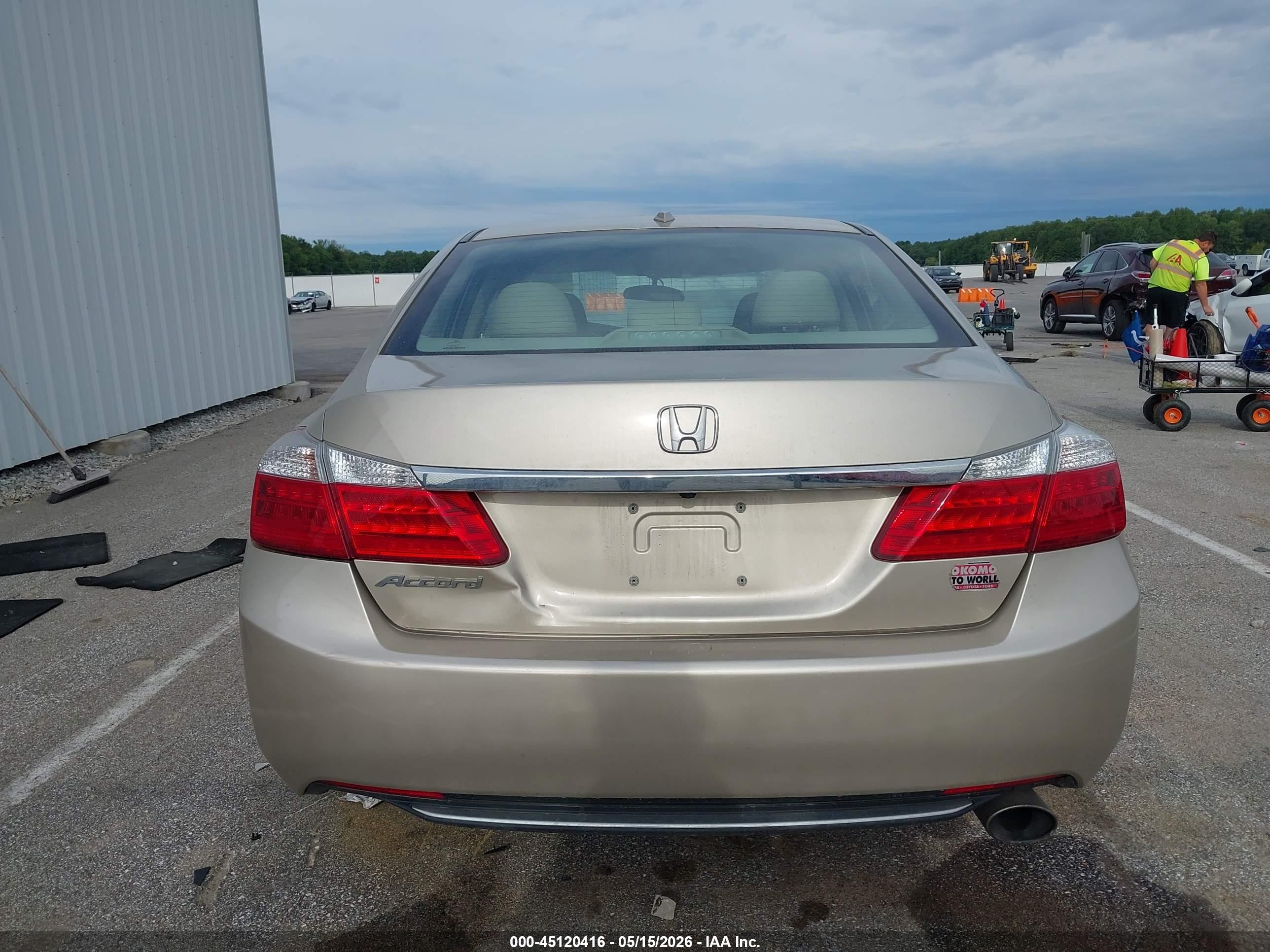 2013 Honda Accord Ex-l Желто-коричневый vin: 1HGCR2F81DA238064