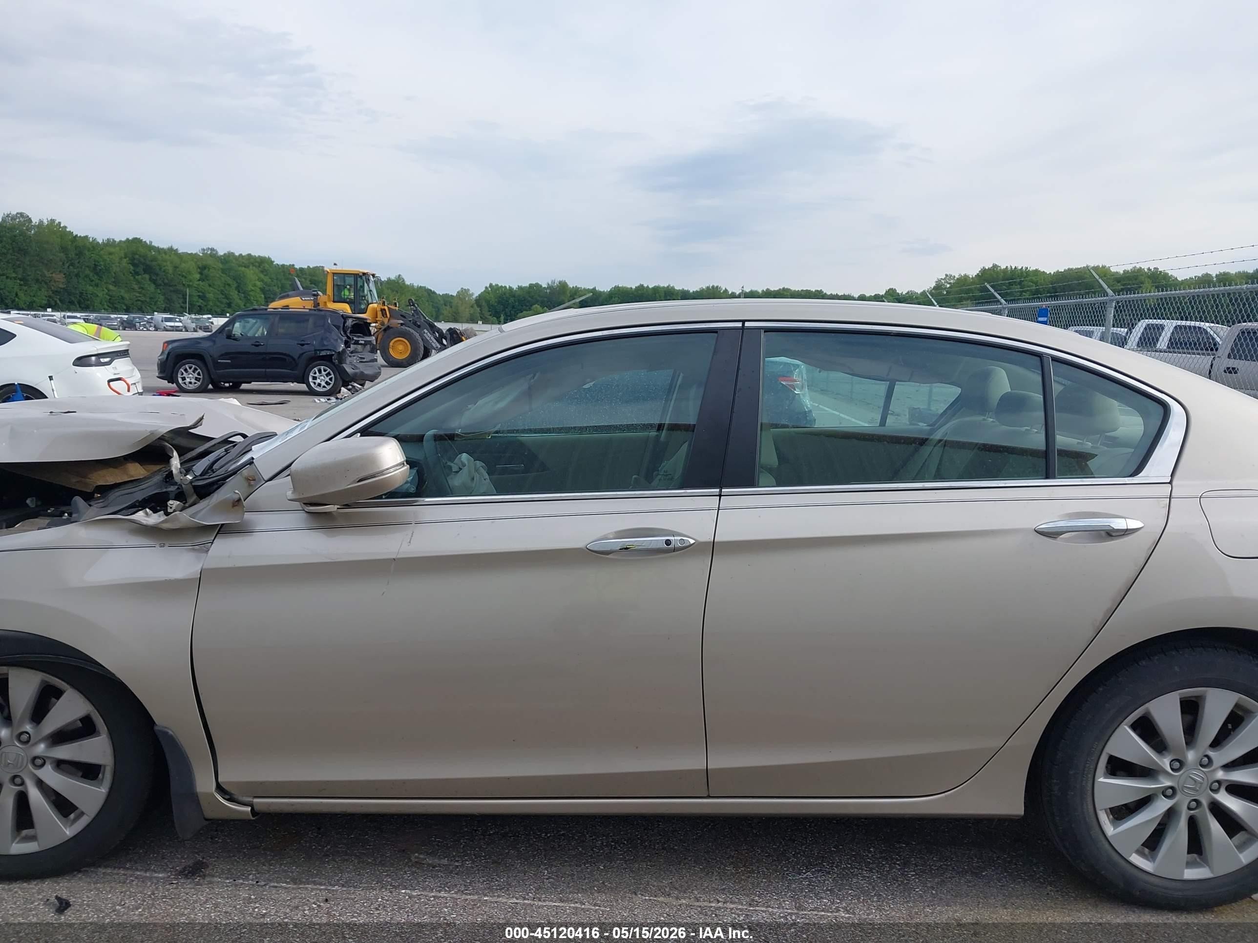 2013 Honda Accord Ex-l Желто-коричневый vin: 1HGCR2F81DA238064