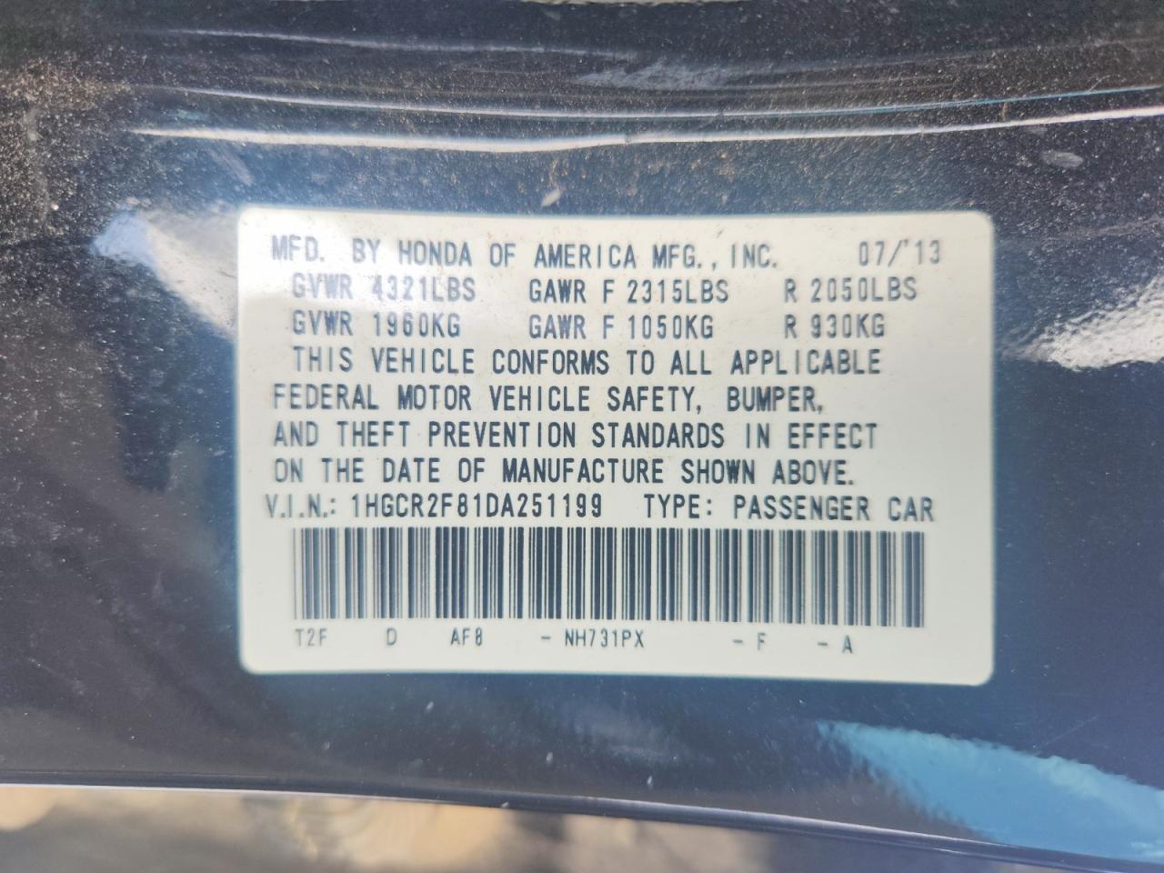 2013 Honda Accord Exl Black vin: 1HGCR2F81DA251199