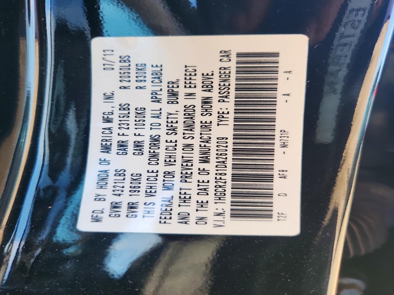 2013 Honda Accord Exl Black vin: 1HGCR2F81DA260209