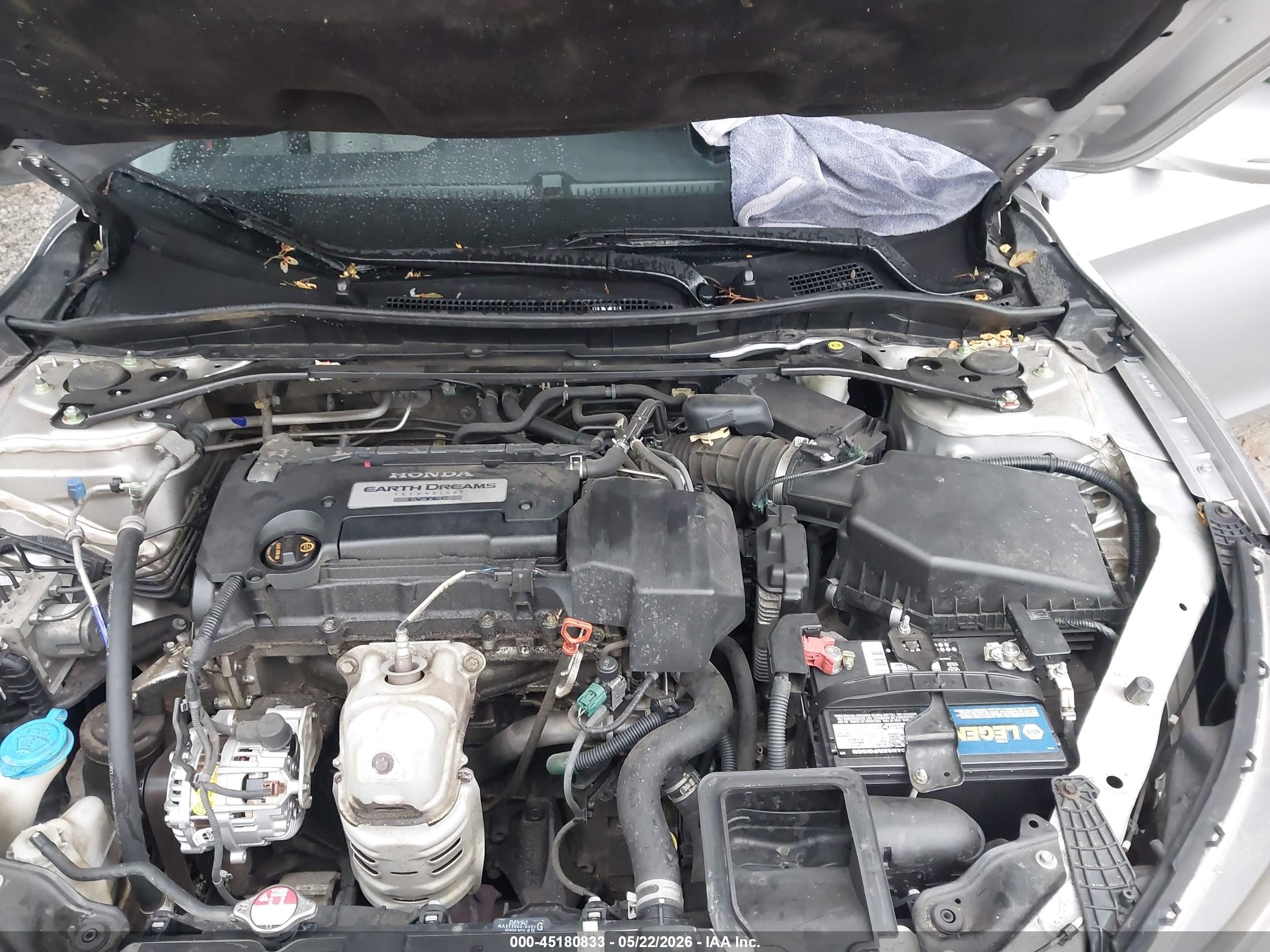 2013 Honda Accord Ex-l Silver vin: 1HGCR2F81DA268391