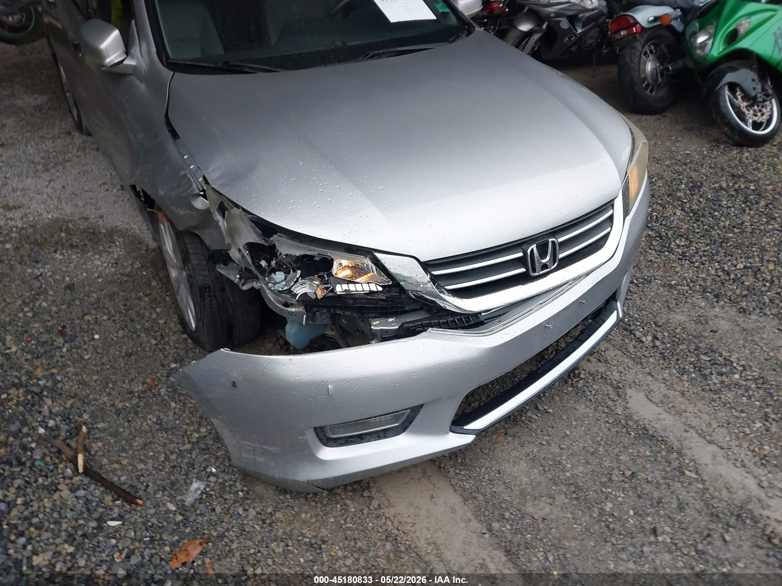 2013 Honda Accord Ex-l Silver vin: 1HGCR2F81DA268391