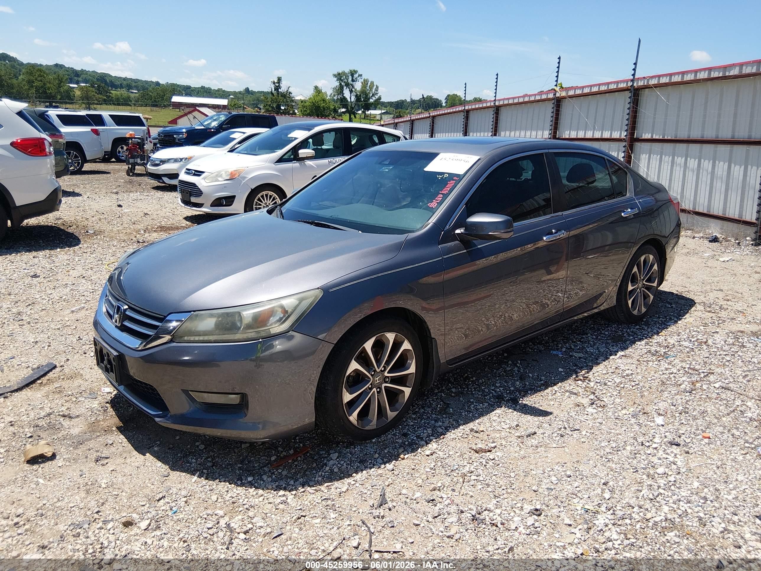 2014 Honda Accord Ex-l Gray vin: 1HGCR2F81EA019980