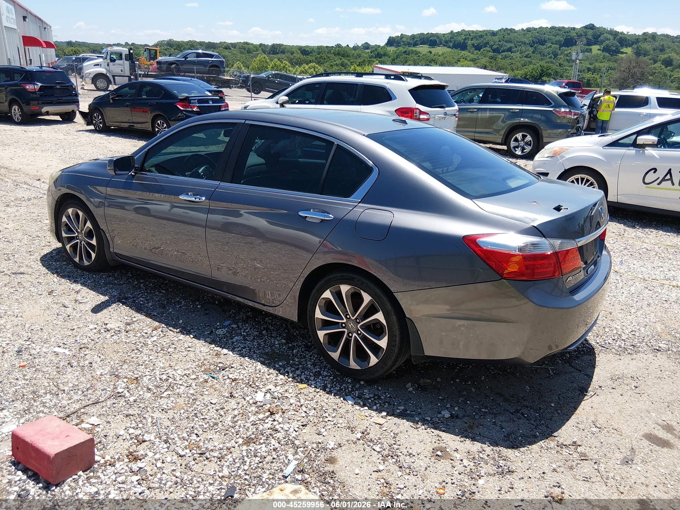 2014 Honda Accord Ex-l Gray vin: 1HGCR2F81EA019980