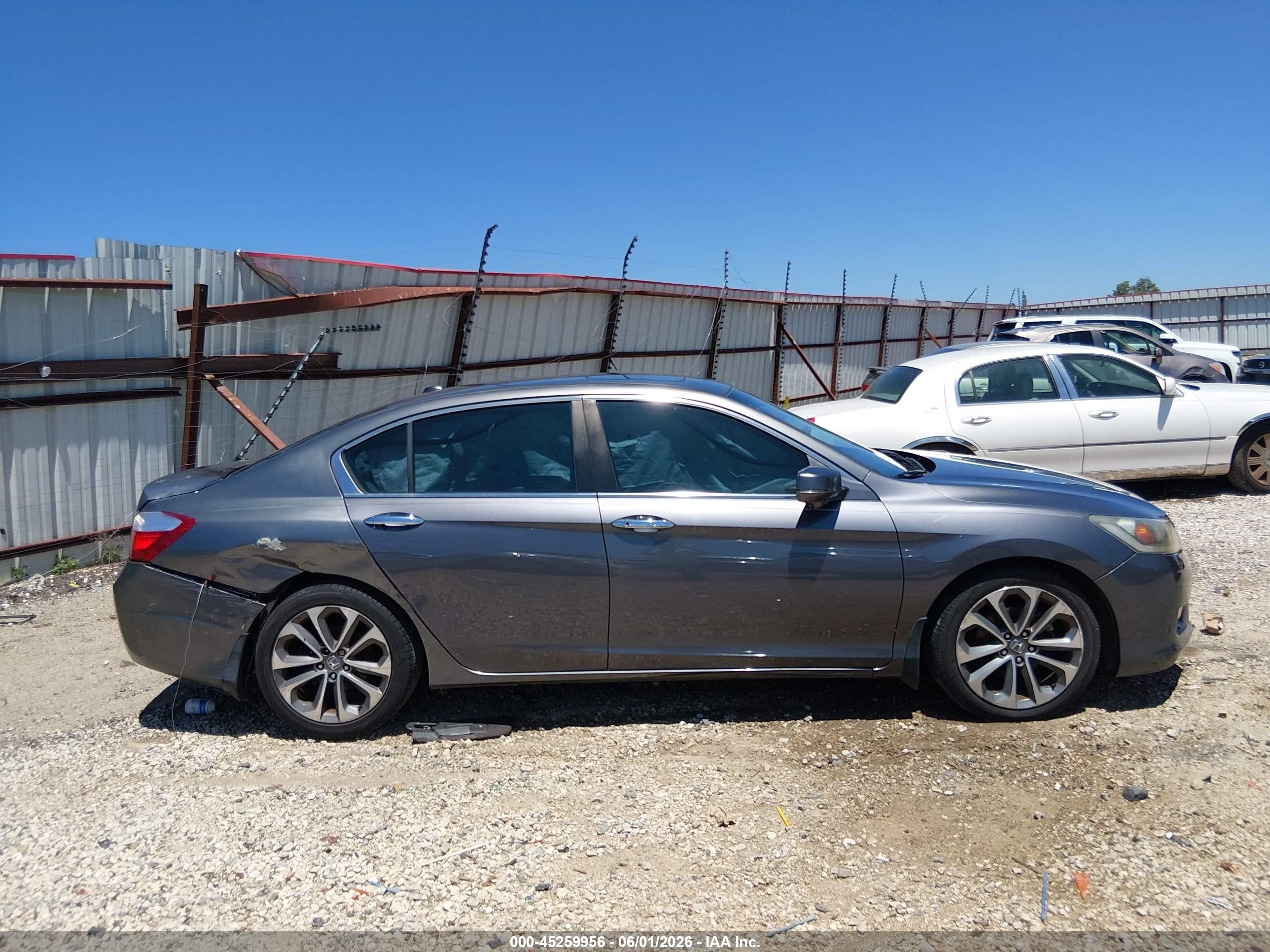 2014 Honda Accord Ex-l Gray vin: 1HGCR2F81EA019980