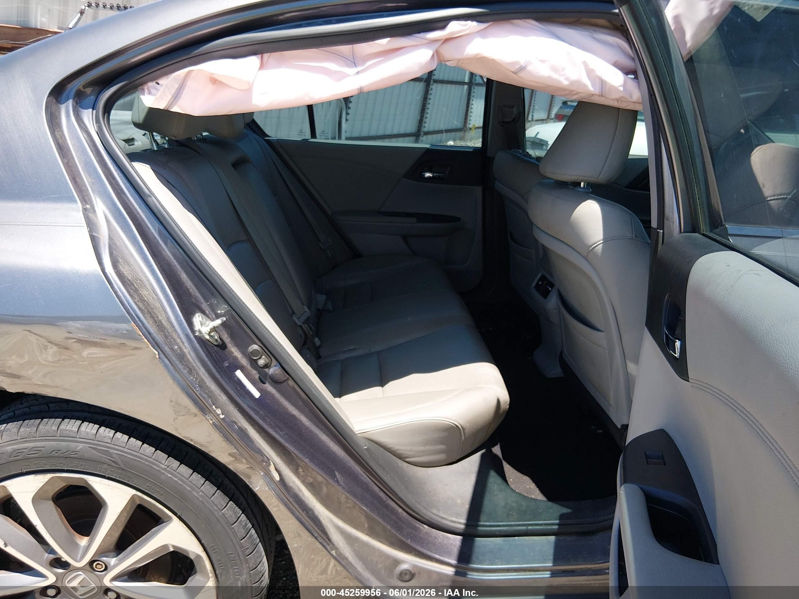 2014 Honda Accord Ex-l Gray vin: 1HGCR2F81EA019980