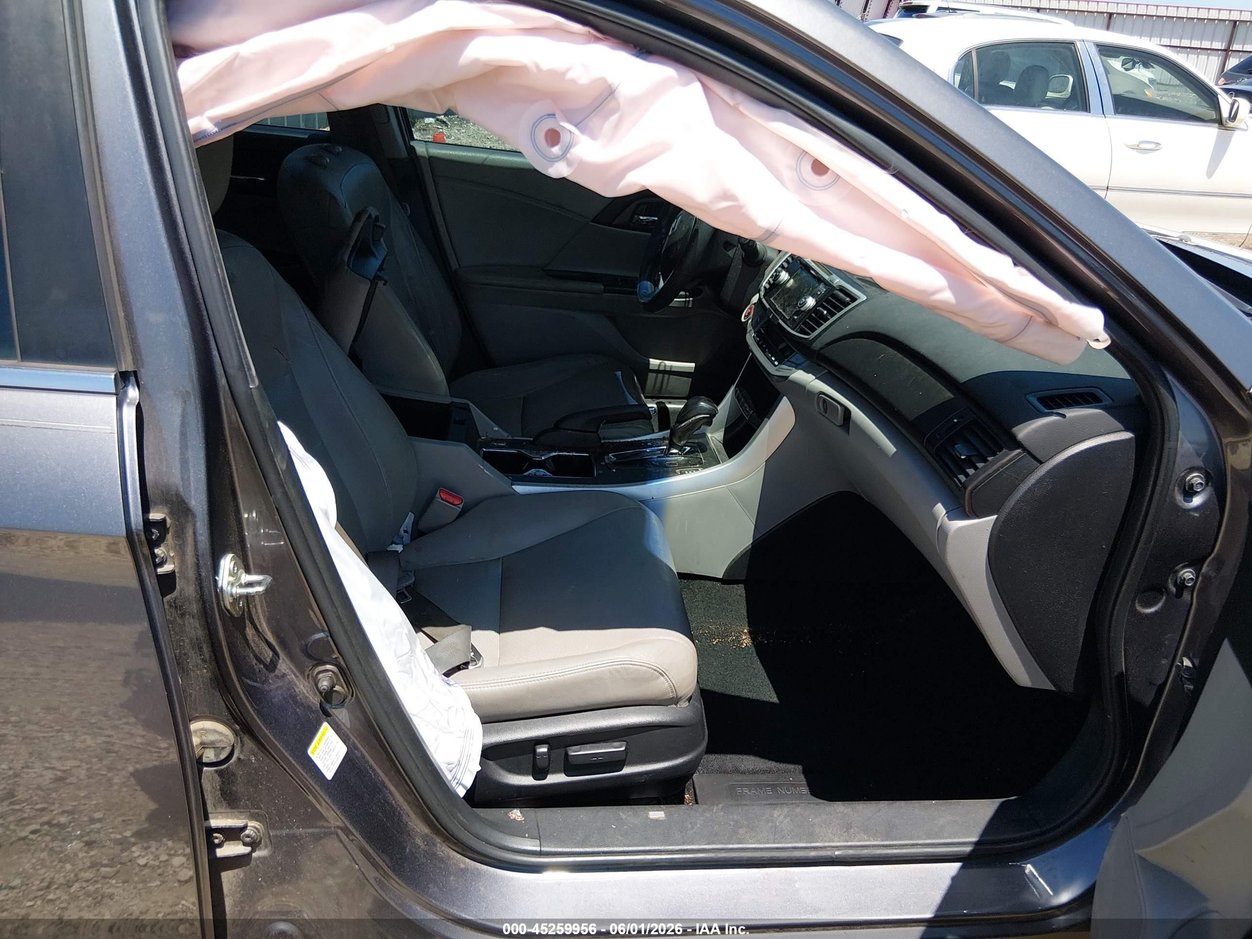 2014 Honda Accord Ex-l Gray vin: 1HGCR2F81EA019980
