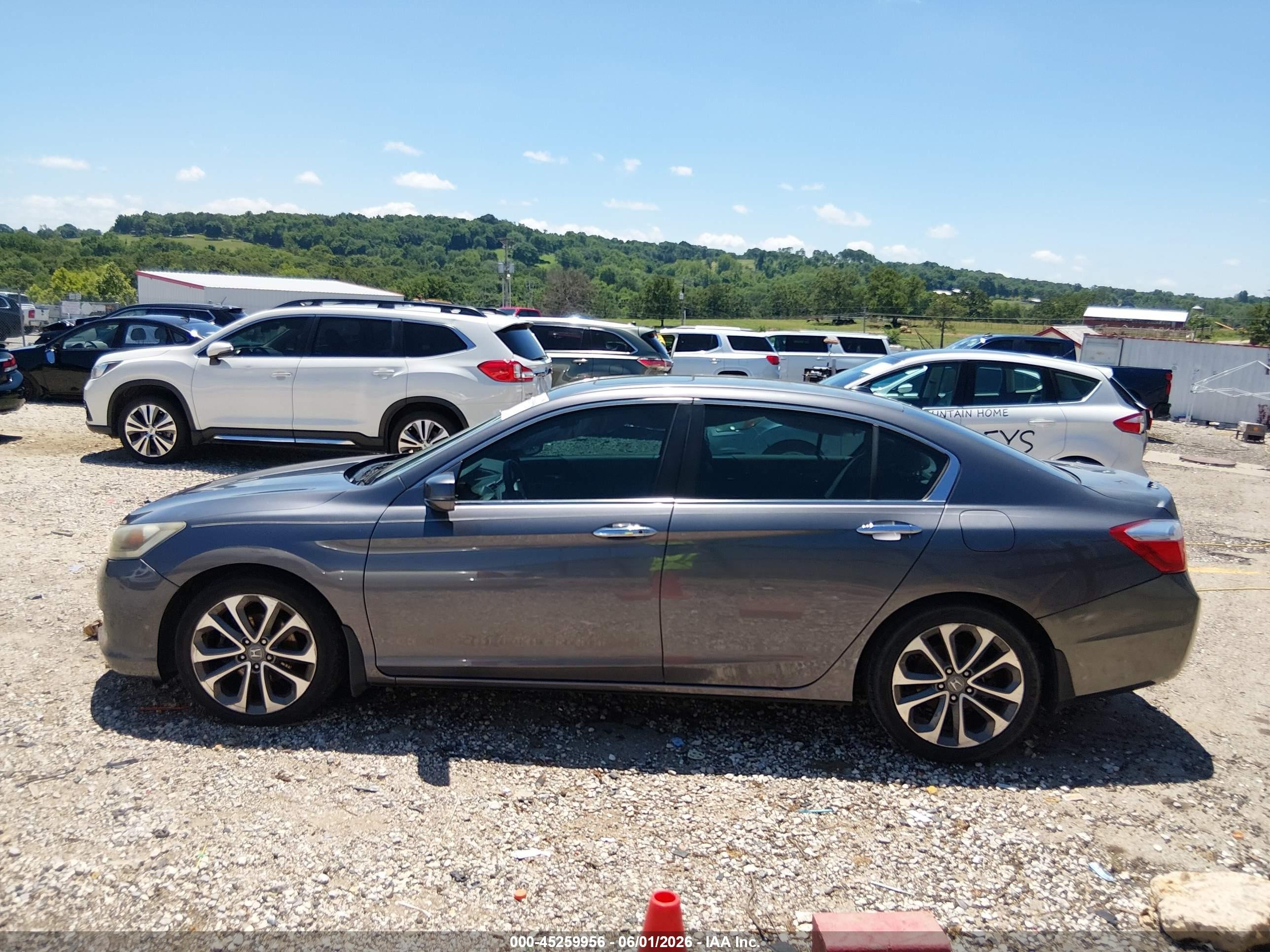 2014 Honda Accord Ex-l Gray vin: 1HGCR2F81EA019980
