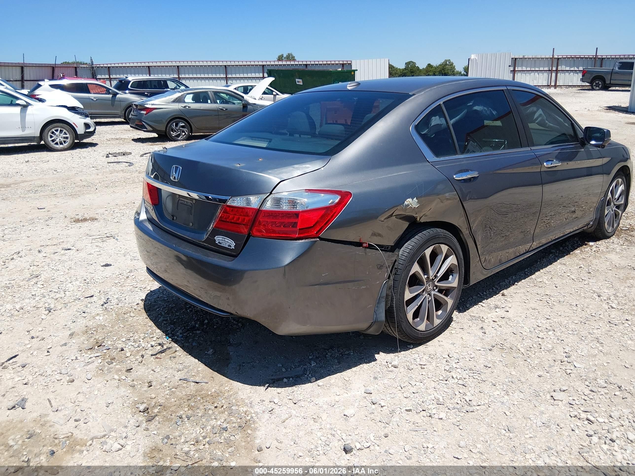 2014 Honda Accord Ex-l Gray vin: 1HGCR2F81EA019980