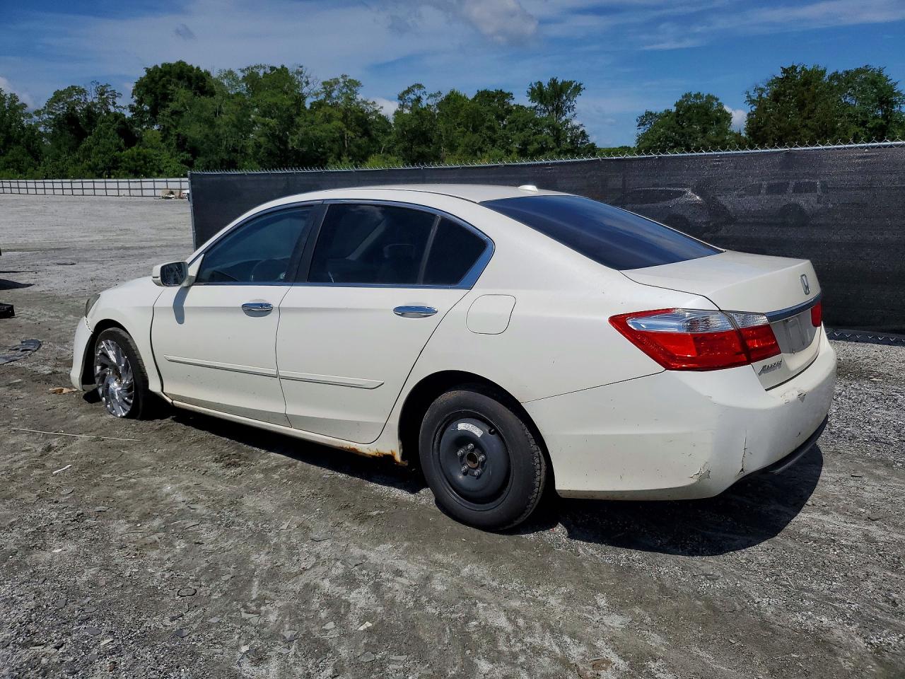 2014 Honda Accord Exl White vin: 1HGCR2F81EA044443