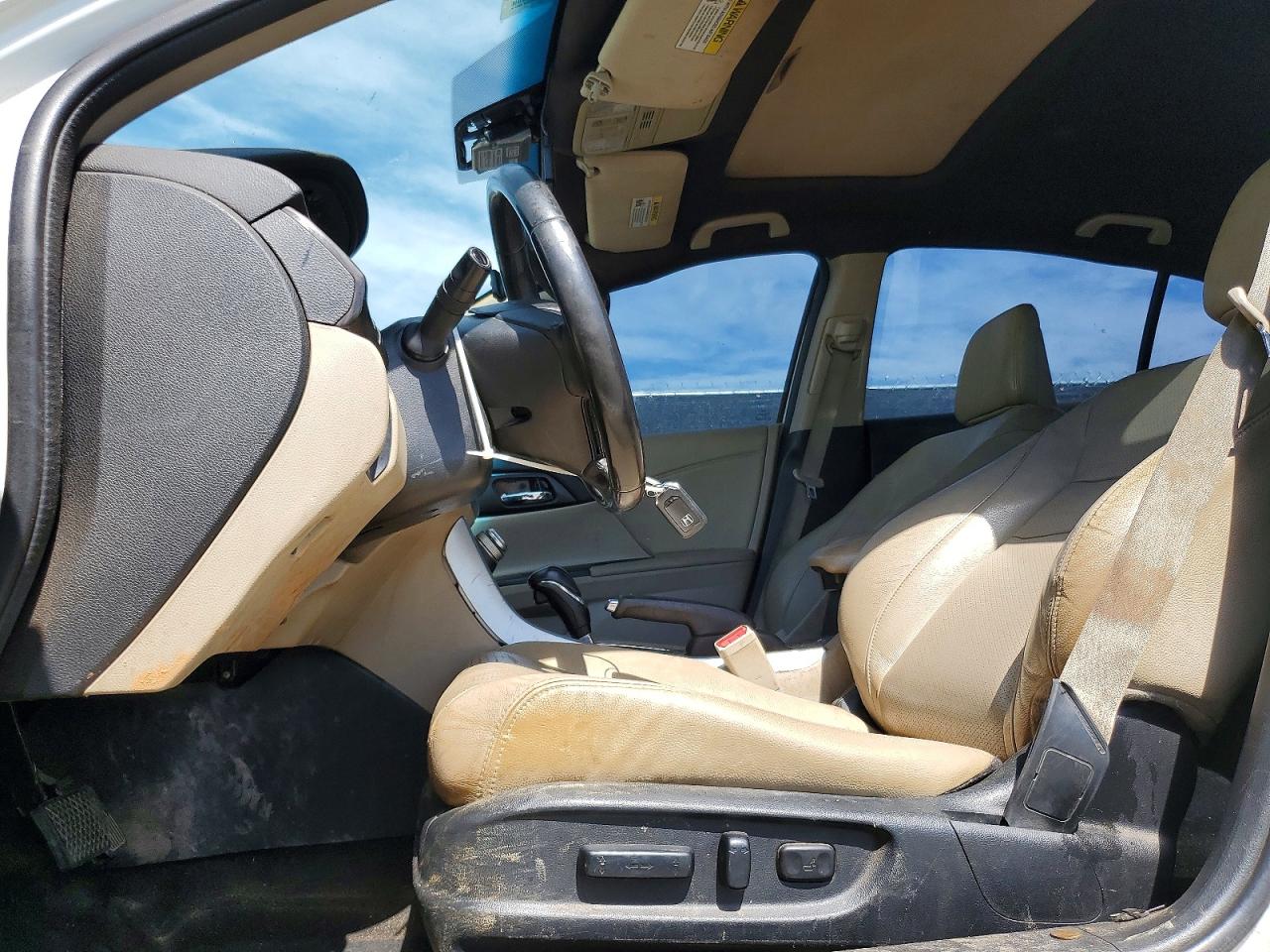 2014 Honda Accord Exl White vin: 1HGCR2F81EA044443