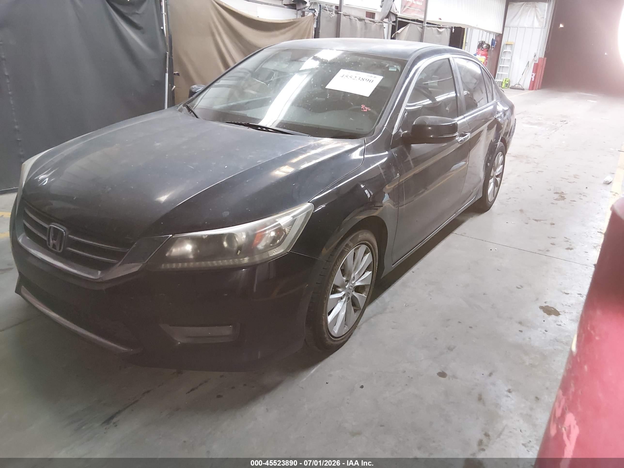 2014 Honda Accord Ex-l Black vin: 1HGCR2F81EA078883