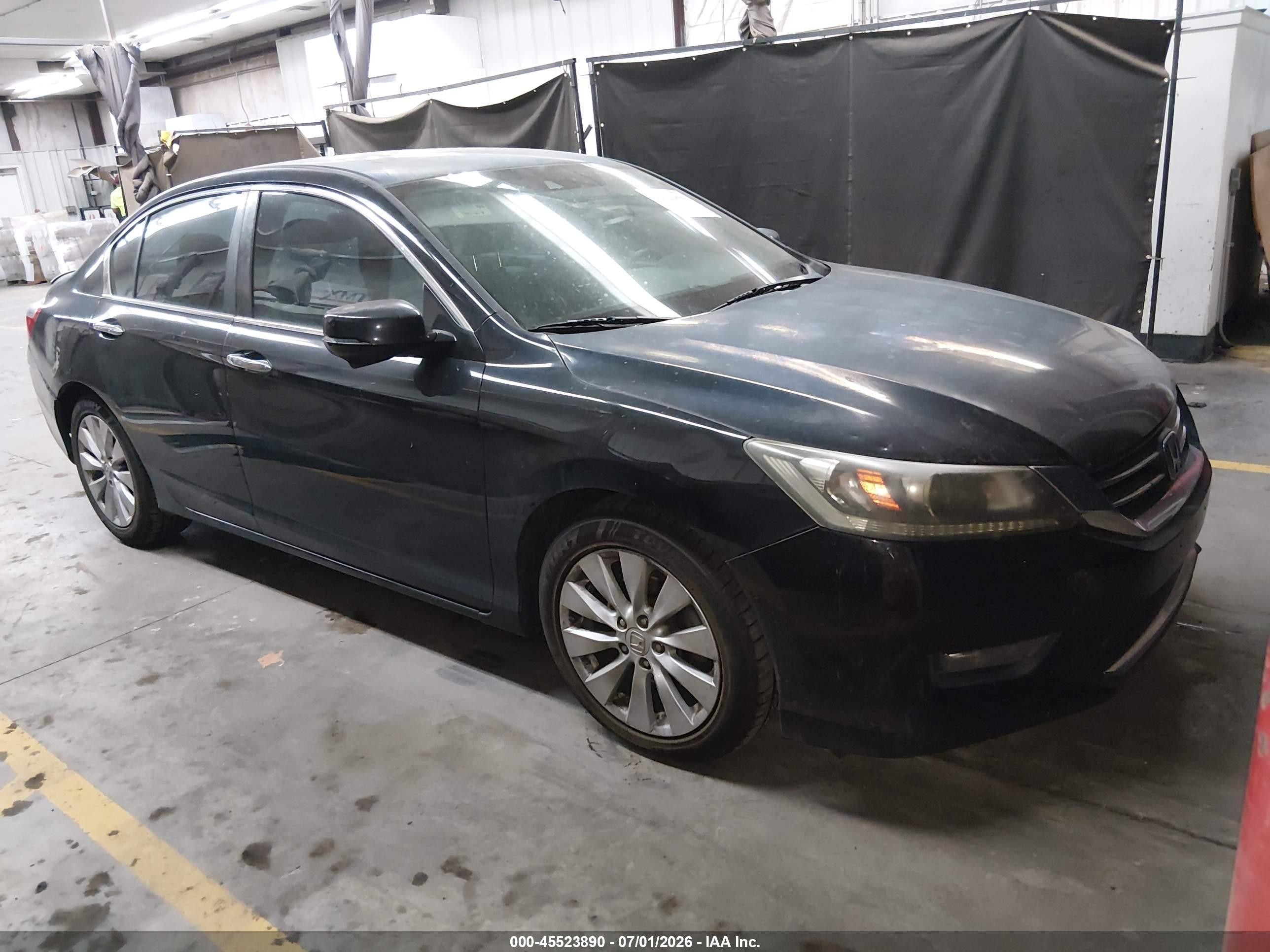 2014 Honda Accord Ex-l Black vin: 1HGCR2F81EA078883