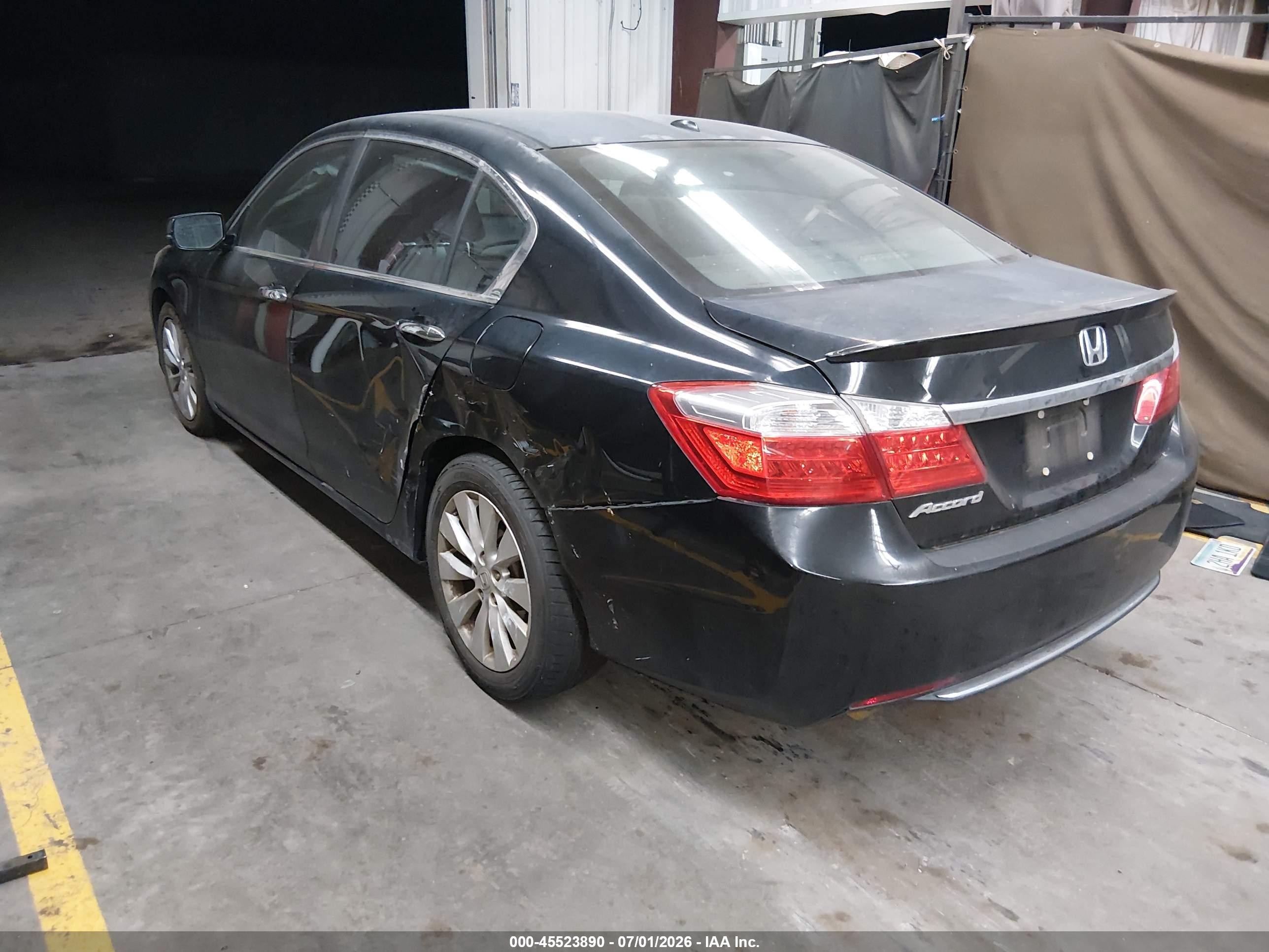 2014 Honda Accord Ex-l Black vin: 1HGCR2F81EA078883