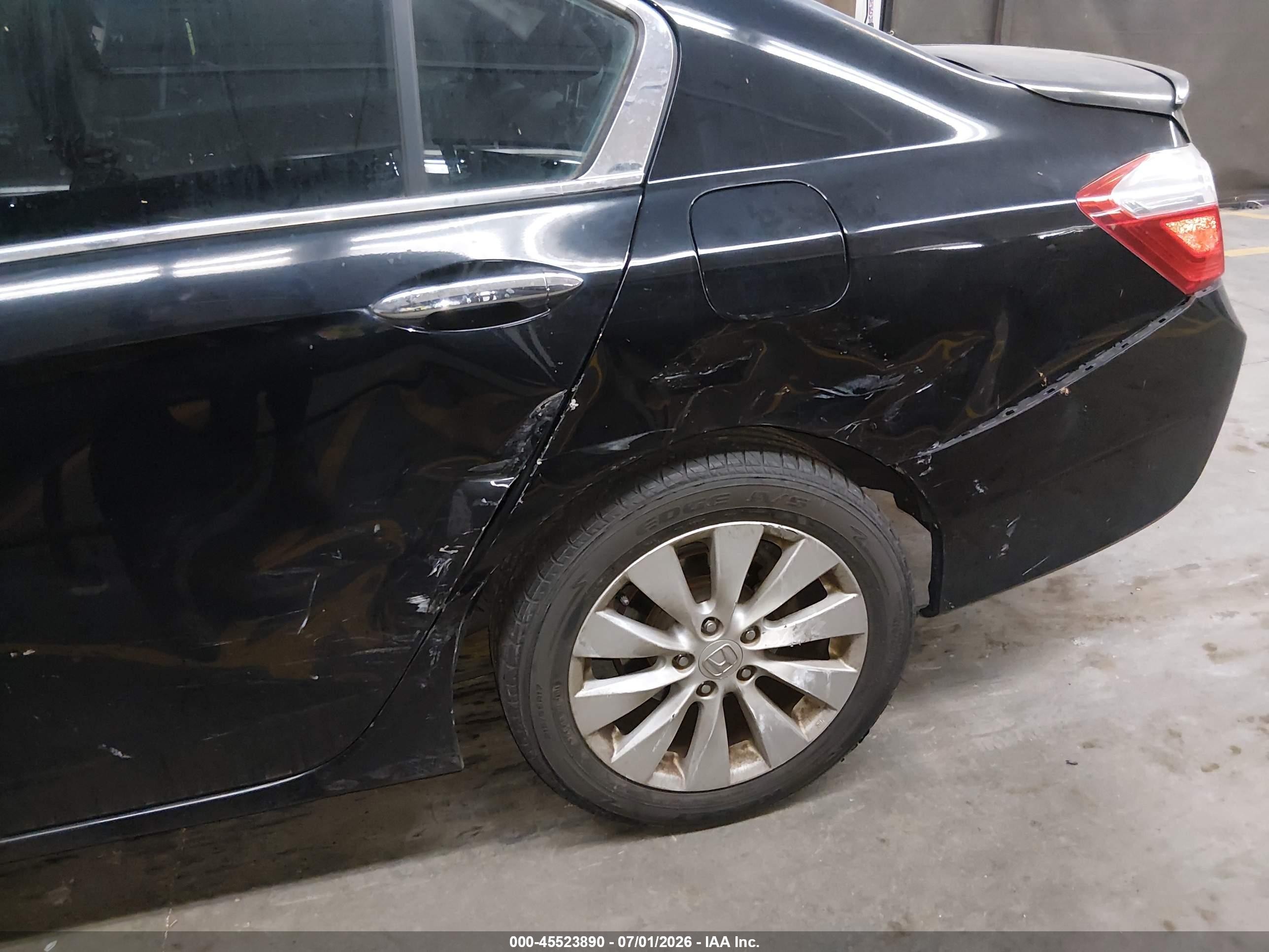 2014 Honda Accord Ex-l Black vin: 1HGCR2F81EA078883