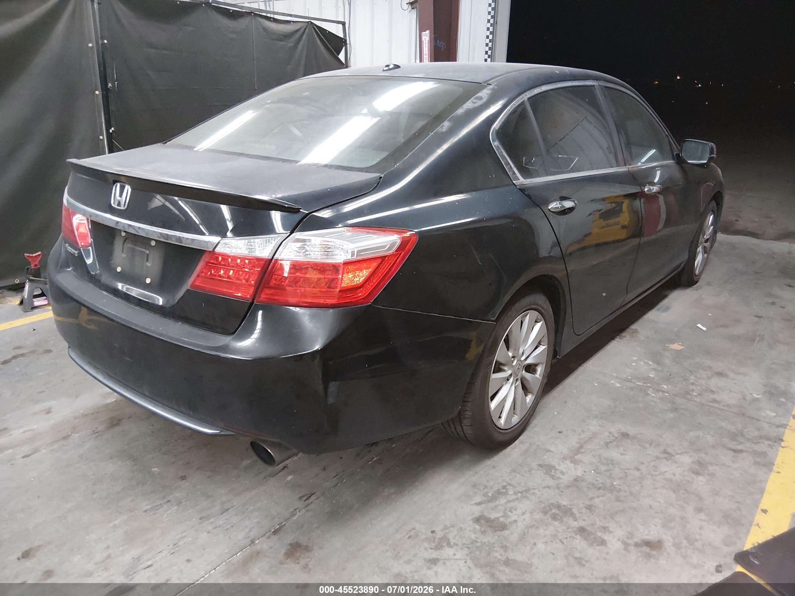 2014 Honda Accord Ex-l Black vin: 1HGCR2F81EA078883