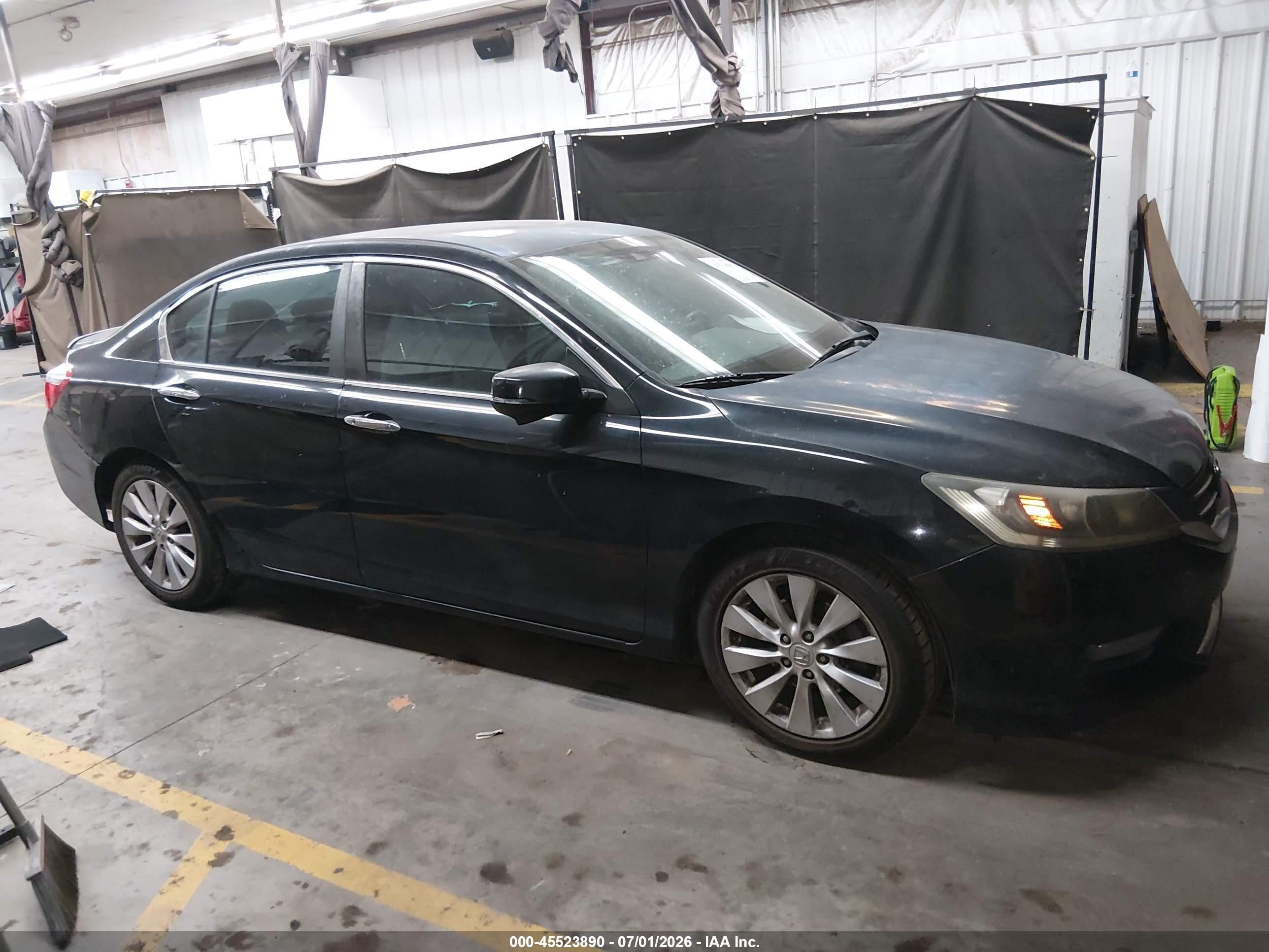 2014 Honda Accord Ex-l Black vin: 1HGCR2F81EA078883