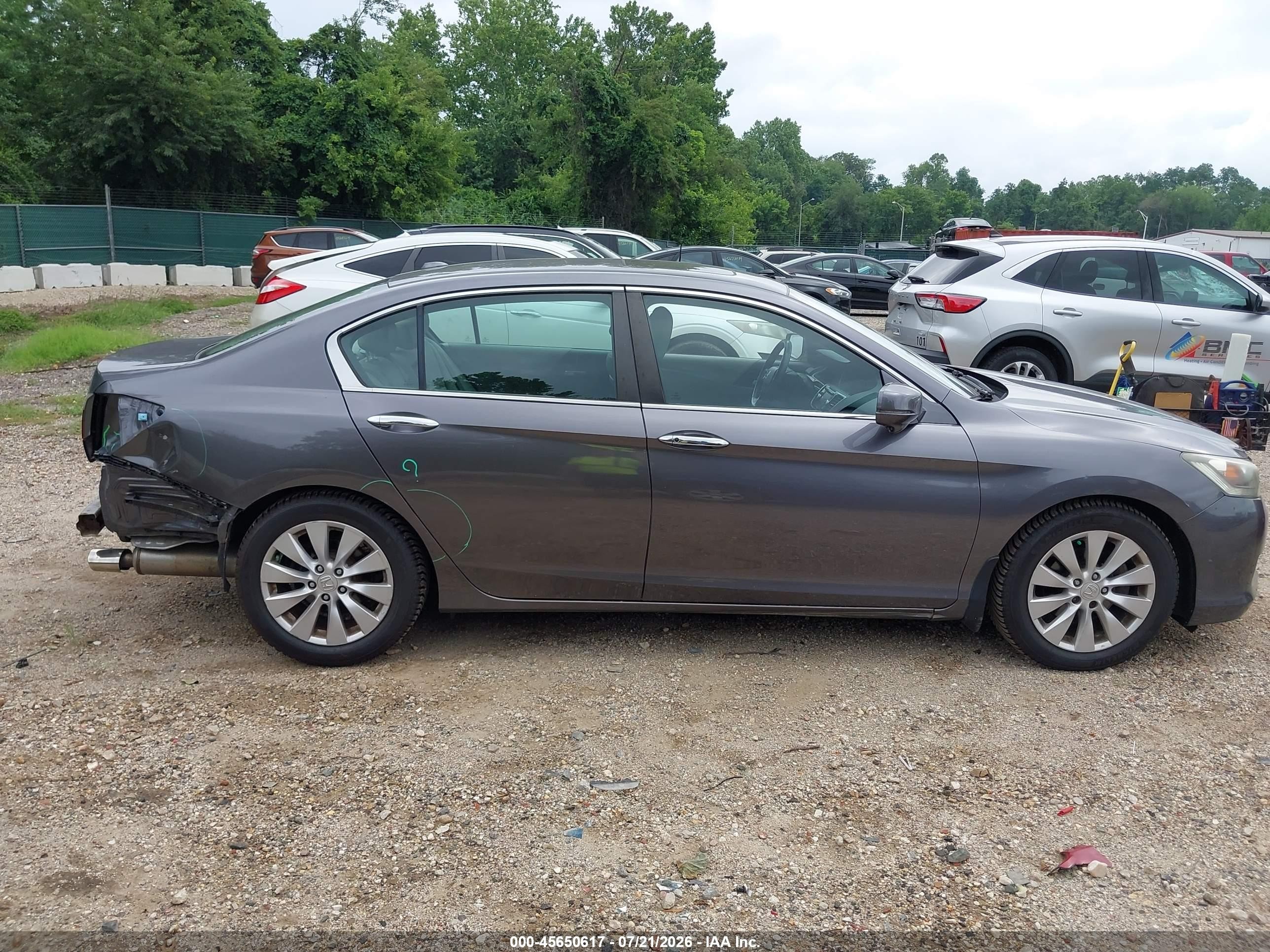 2014 Honda Accord Ex-l Gray vin: 1HGCR2F81EA094114