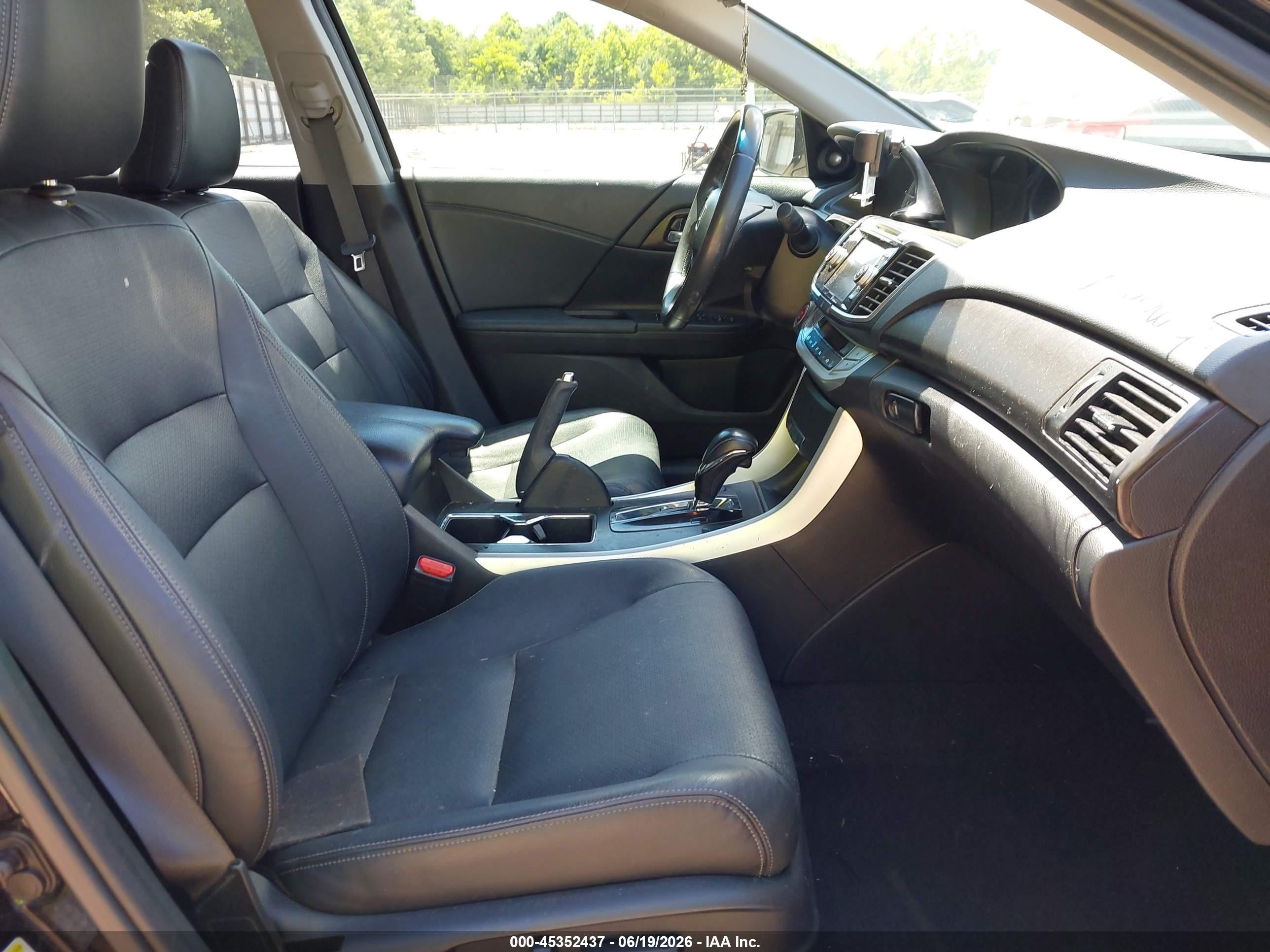 2014 Honda Accord Ex-l Black vin: 1HGCR2F81EA099474