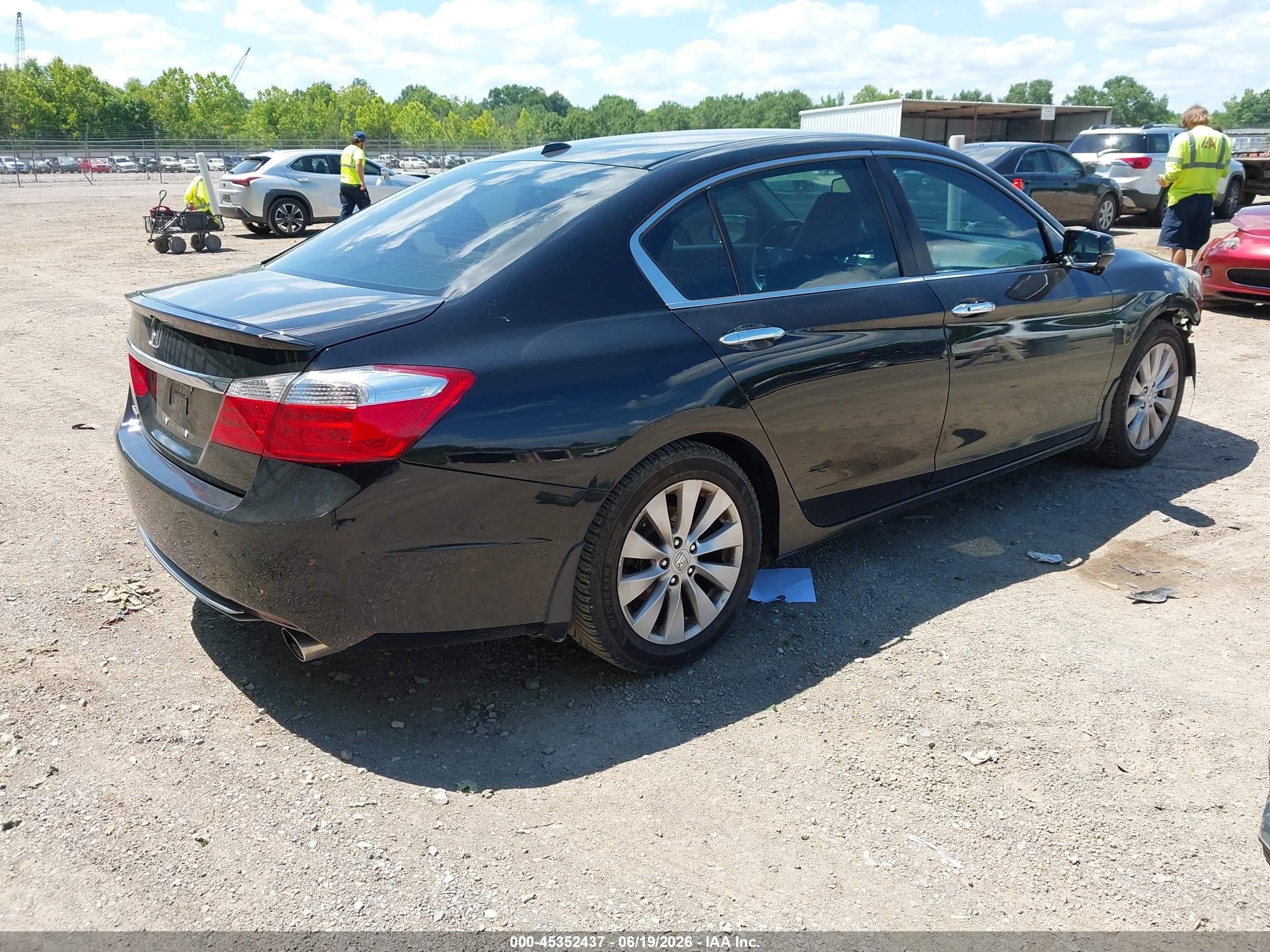 2014 Honda Accord Ex-l Black vin: 1HGCR2F81EA099474