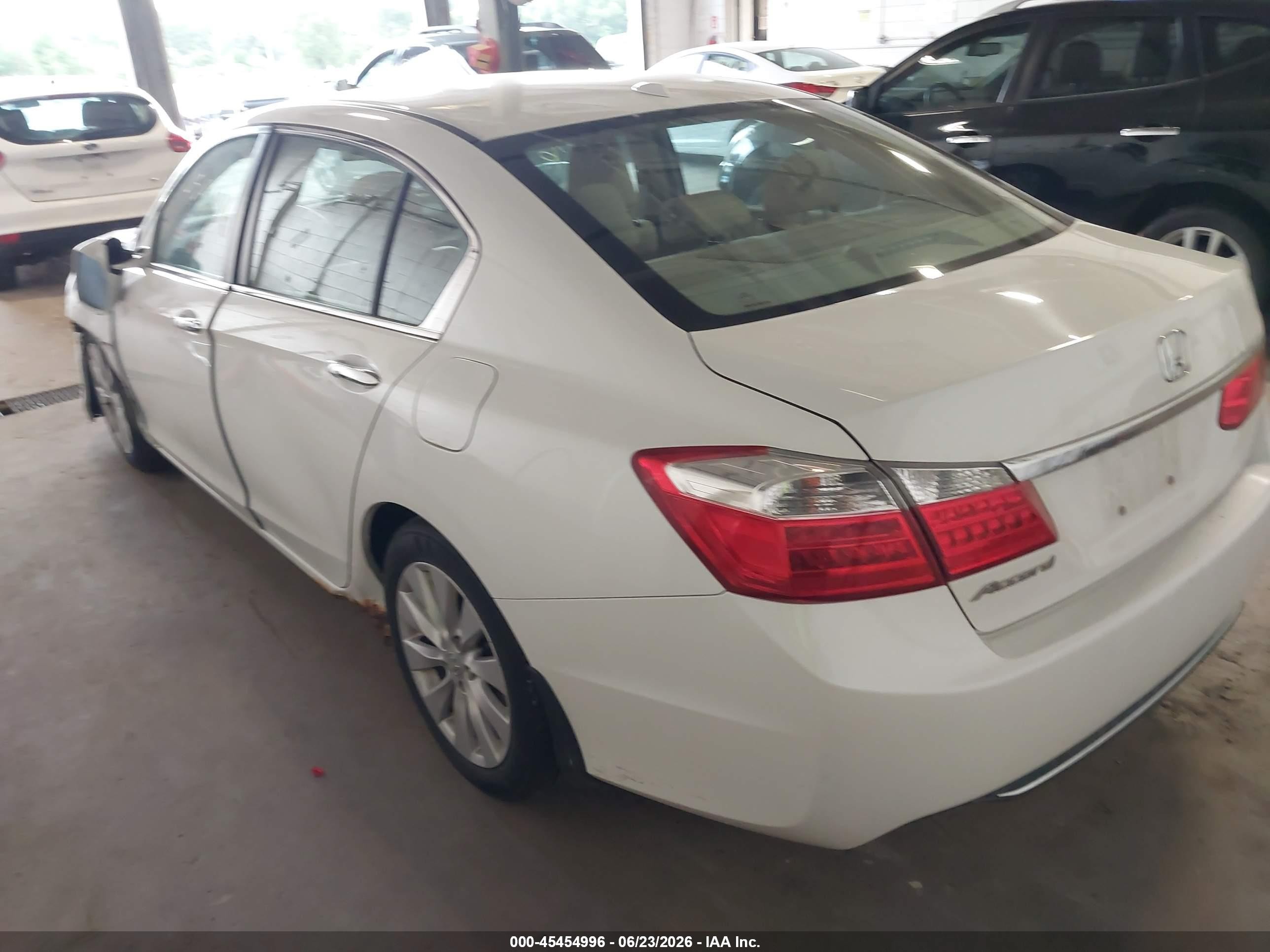 2014 Honda Accord Ex-l Белый vin: 1HGCR2F81EA102776