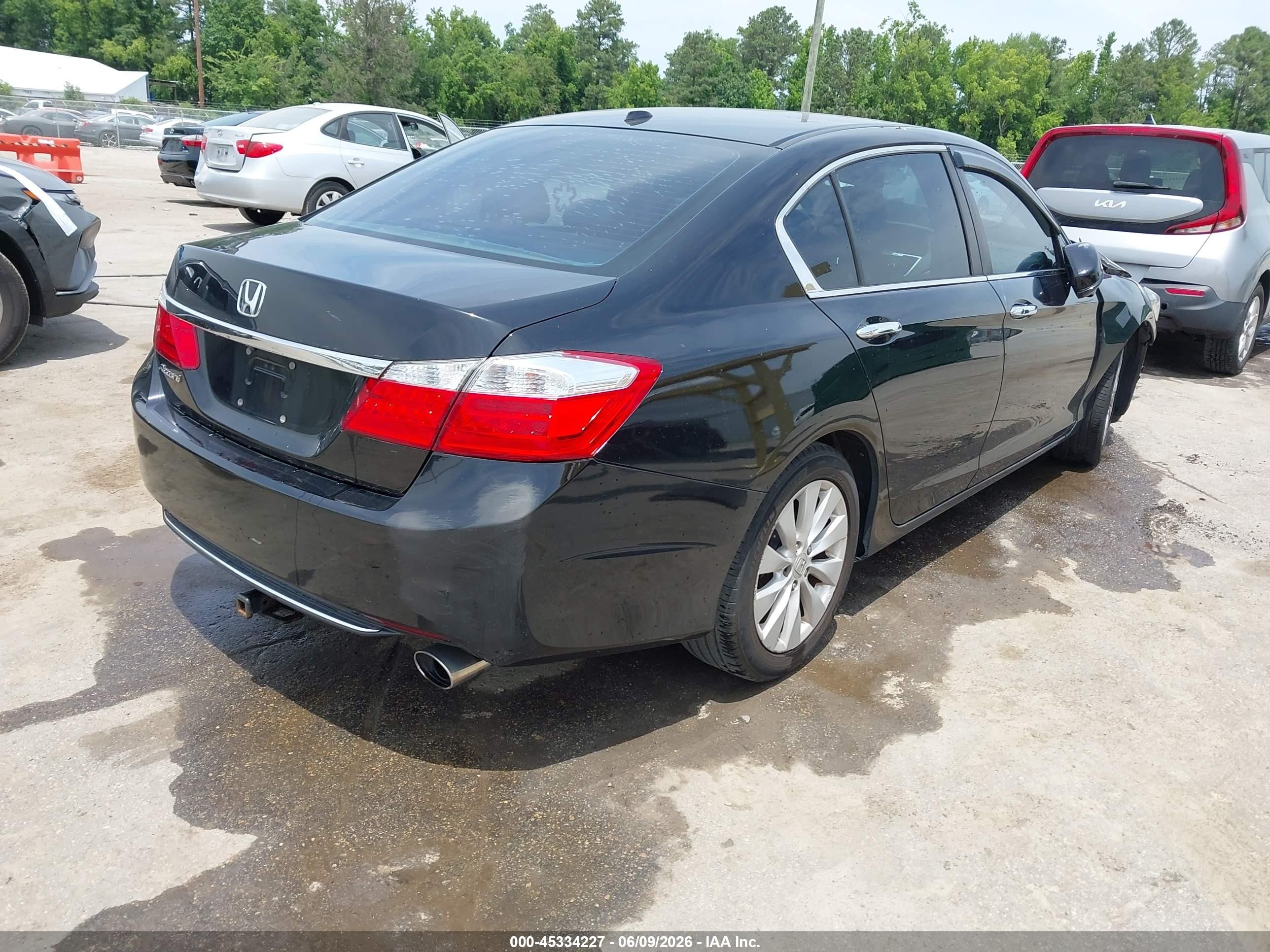 2014 Honda Accord Ex-l Black vin: 1HGCR2F81EA153159