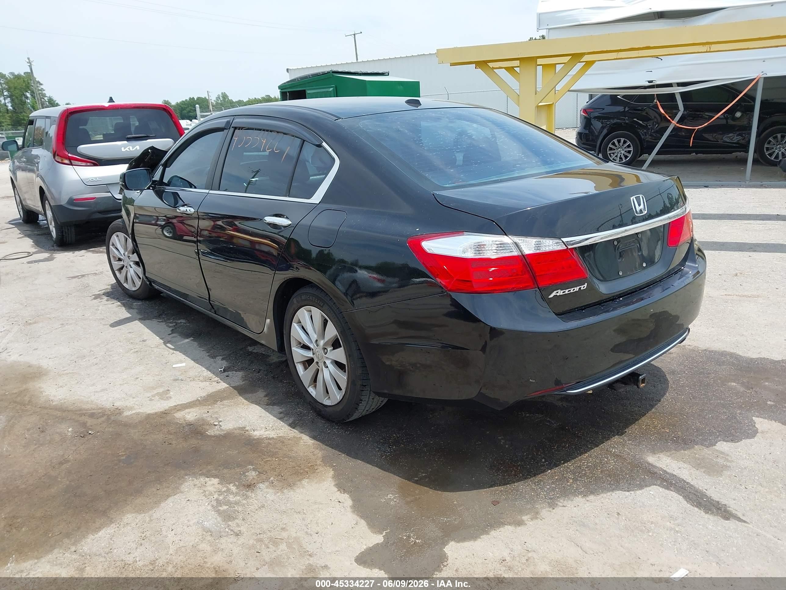 2014 Honda Accord Ex-l Black vin: 1HGCR2F81EA153159