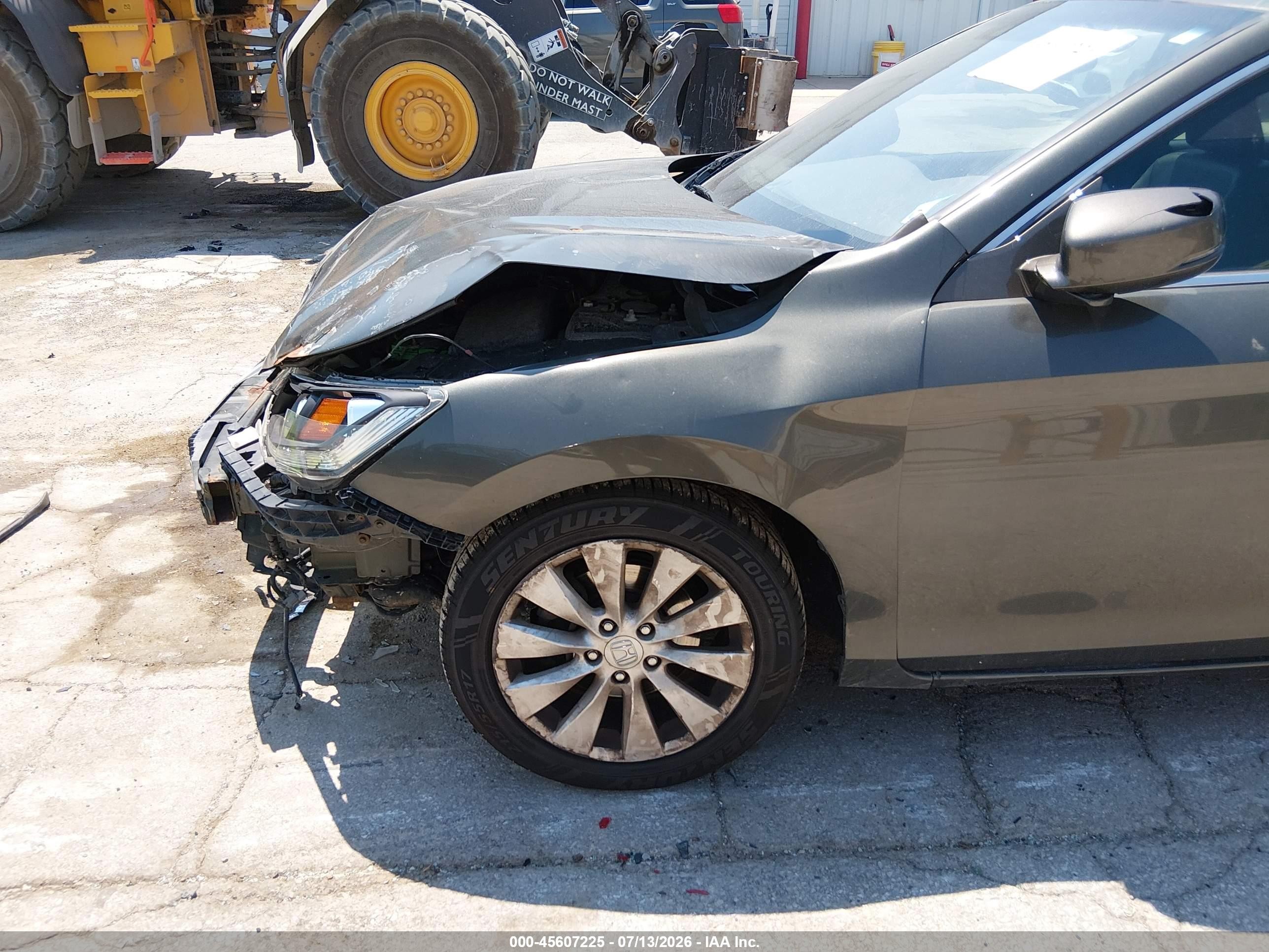 2014 Honda Accord Ex-l Silver vin: 1HGCR2F81EA218740
