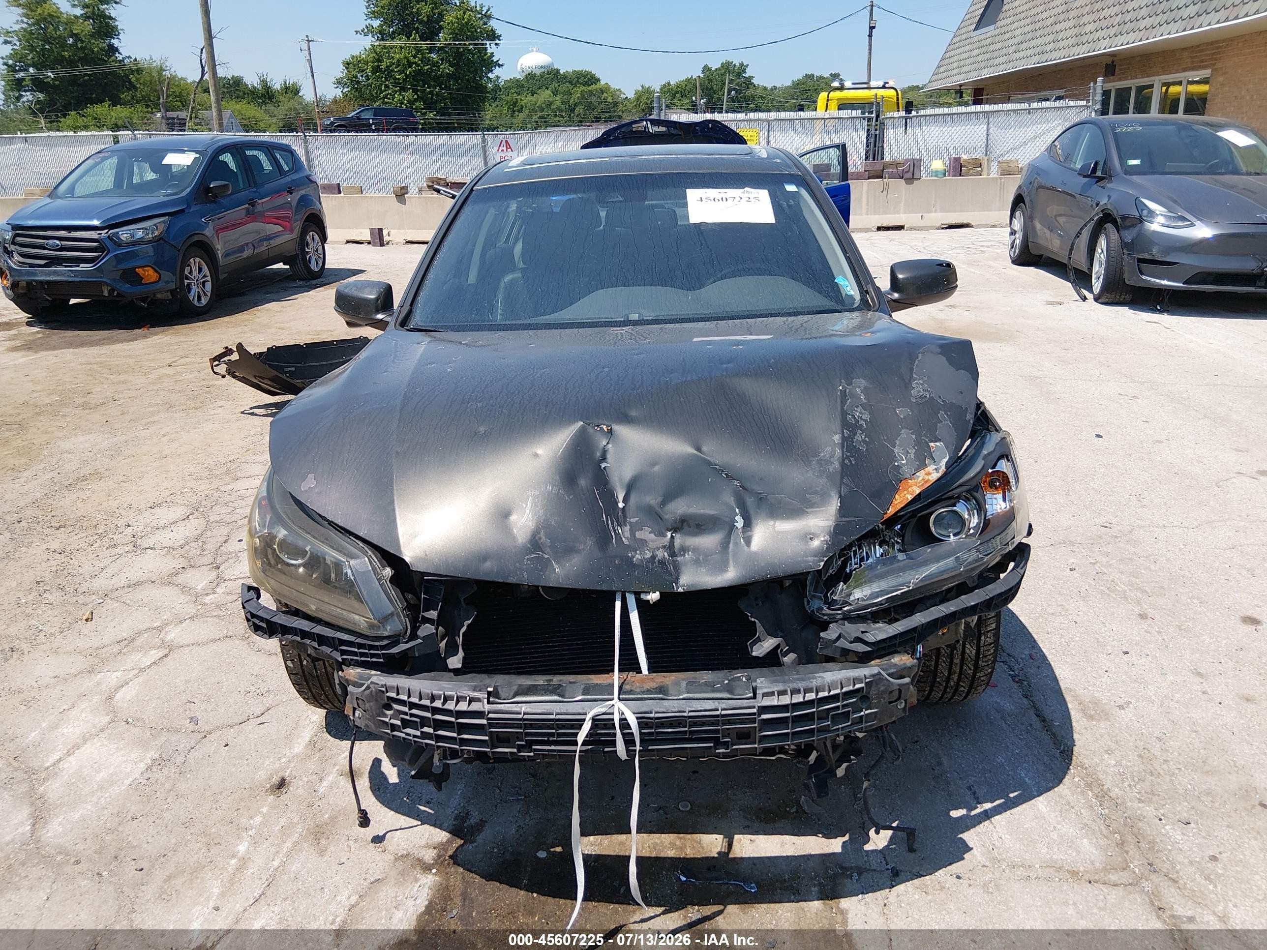 2014 Honda Accord Ex-l Silver vin: 1HGCR2F81EA218740