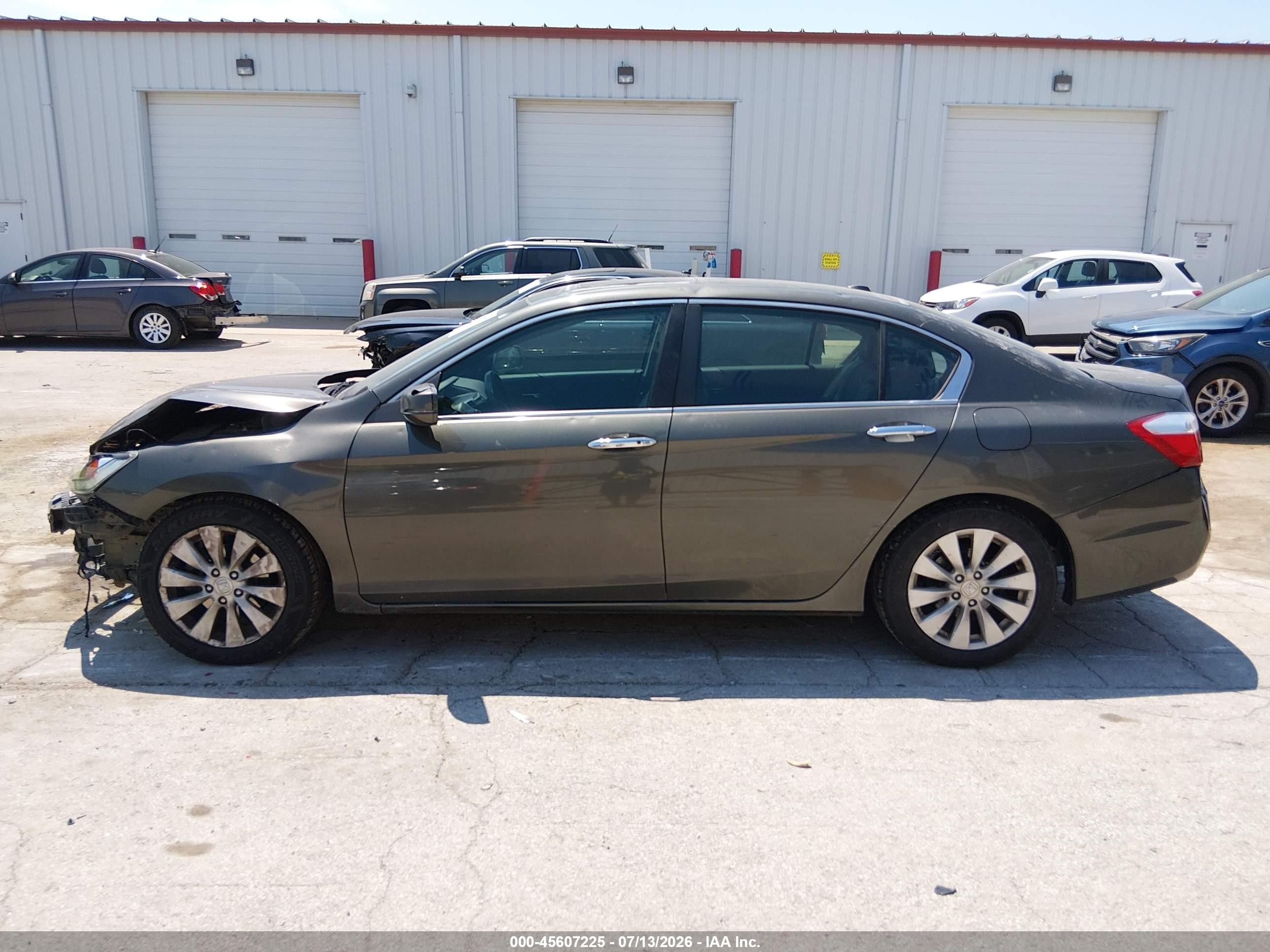 2014 Honda Accord Ex-l Silver vin: 1HGCR2F81EA218740