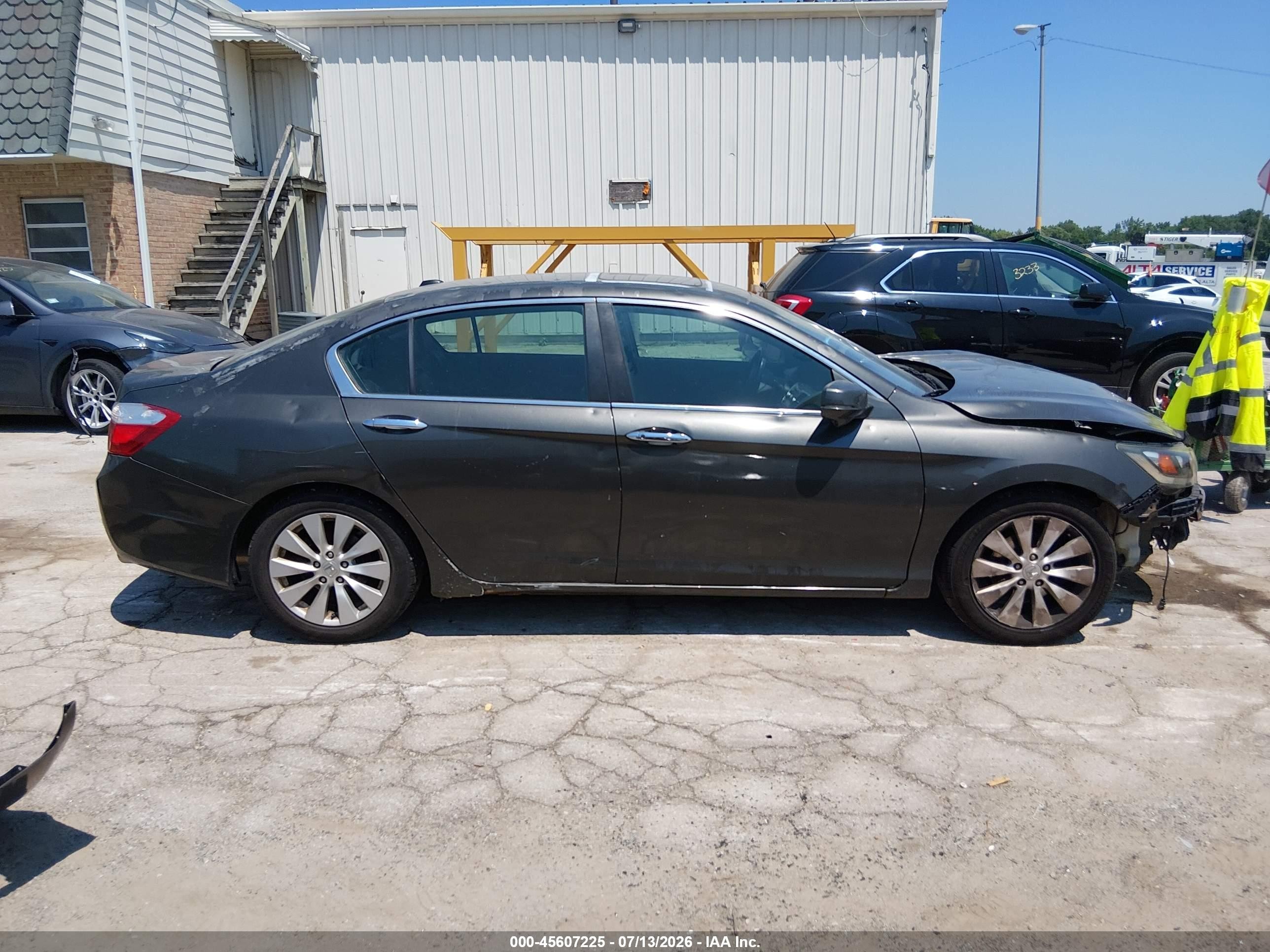 2014 Honda Accord Ex-l Silver vin: 1HGCR2F81EA218740