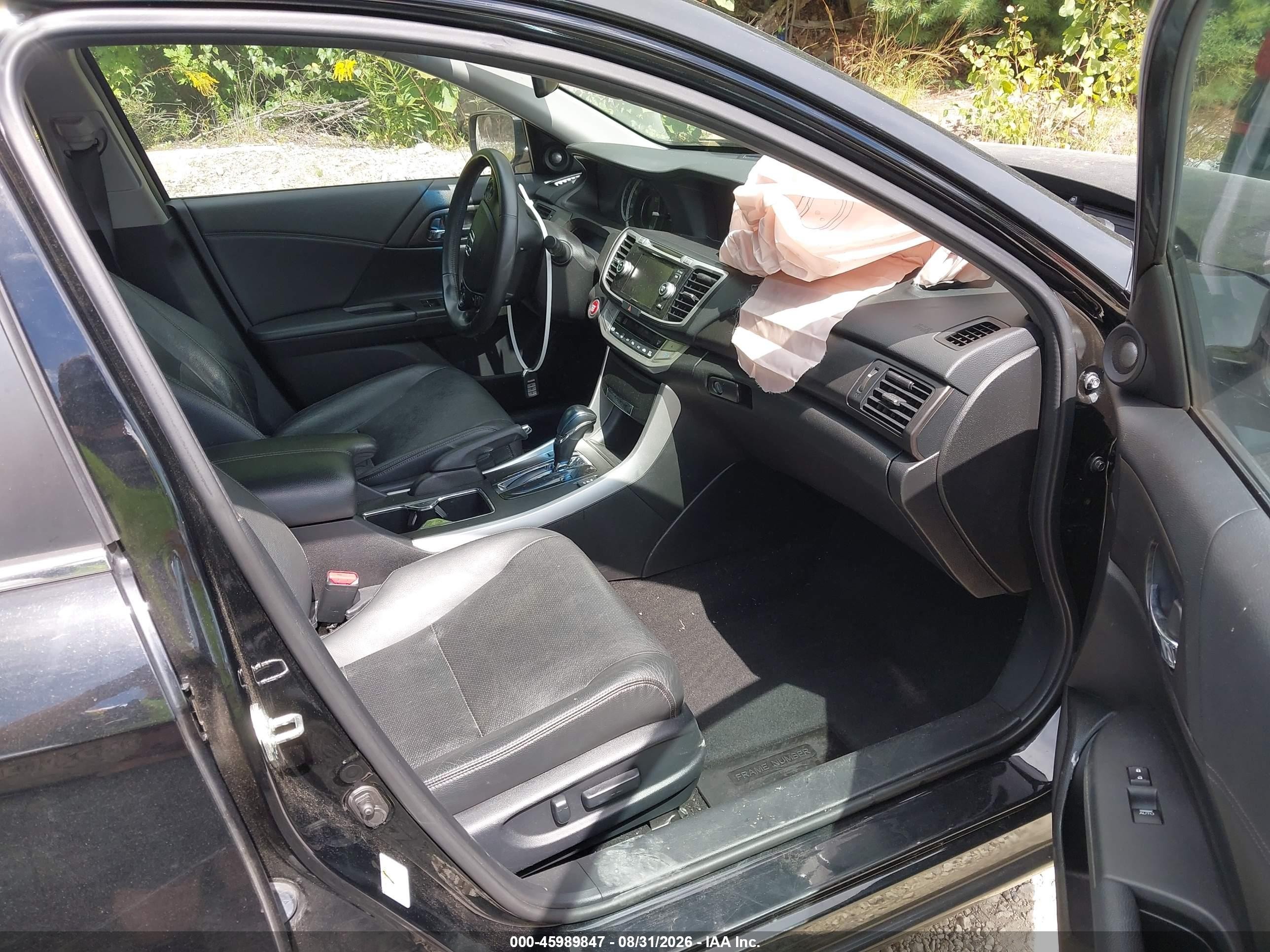 2014 Honda Accord Ex-l Black vin: 1HGCR2F81EA239071
