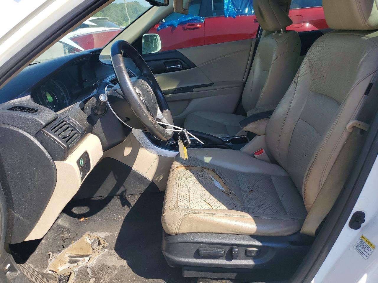 2014 Honda Accord Exl White vin: 1HGCR2F81EA242844