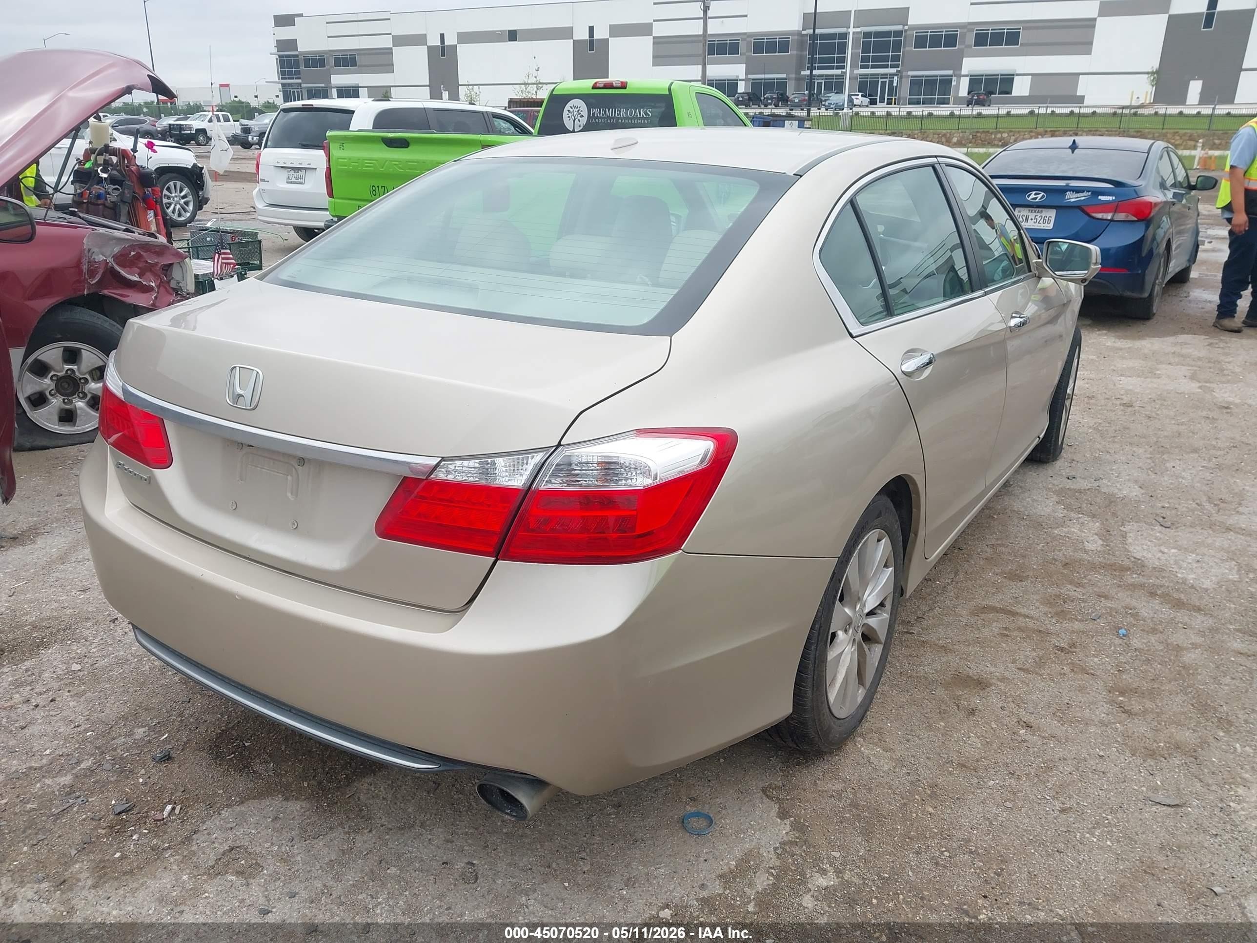 2014 Honda Accord Ex-l Beige vin: 1HGCR2F81EA280655