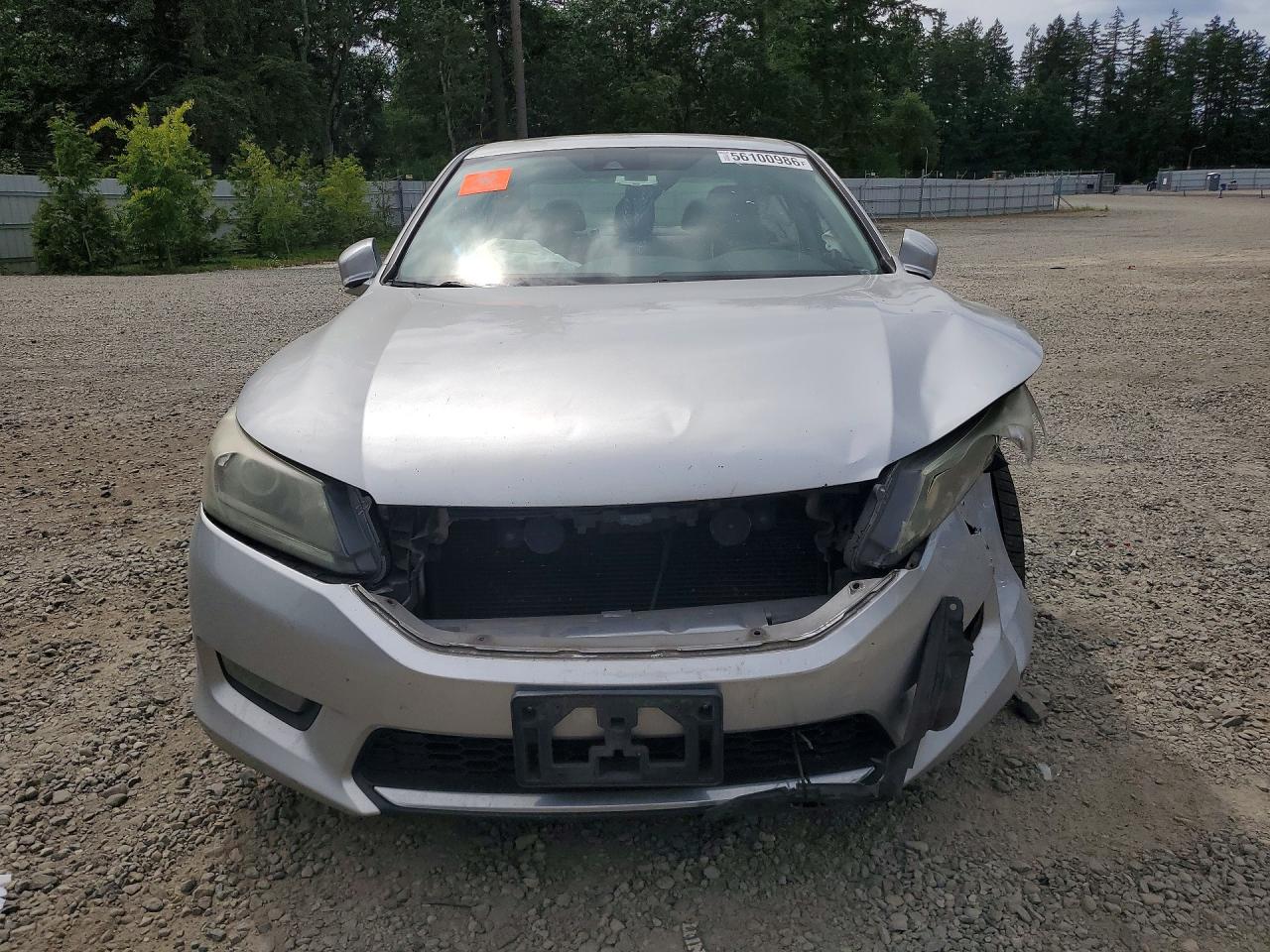 2014 Honda Accord Exl Silver vin: 1HGCR2F81EA303397