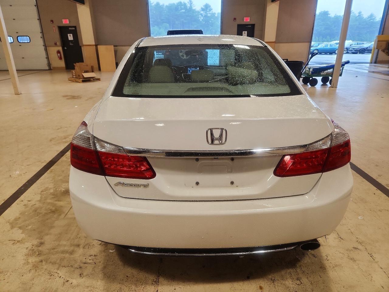 2014 Honda Accord Exl White vin: 1HGCR2F81EA307904