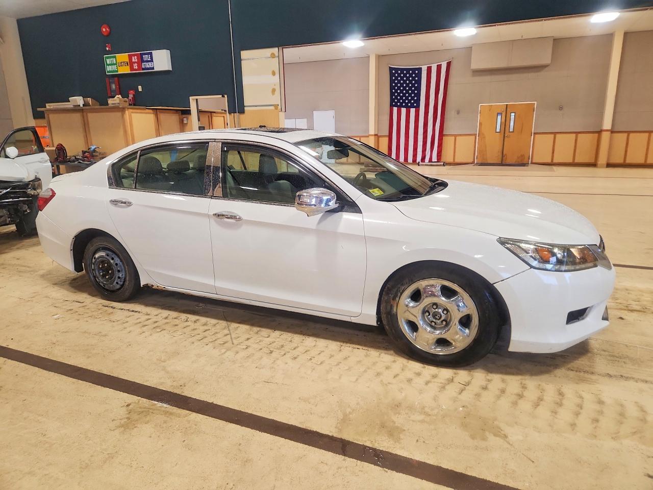2014 Honda Accord Exl White vin: 1HGCR2F81EA307904