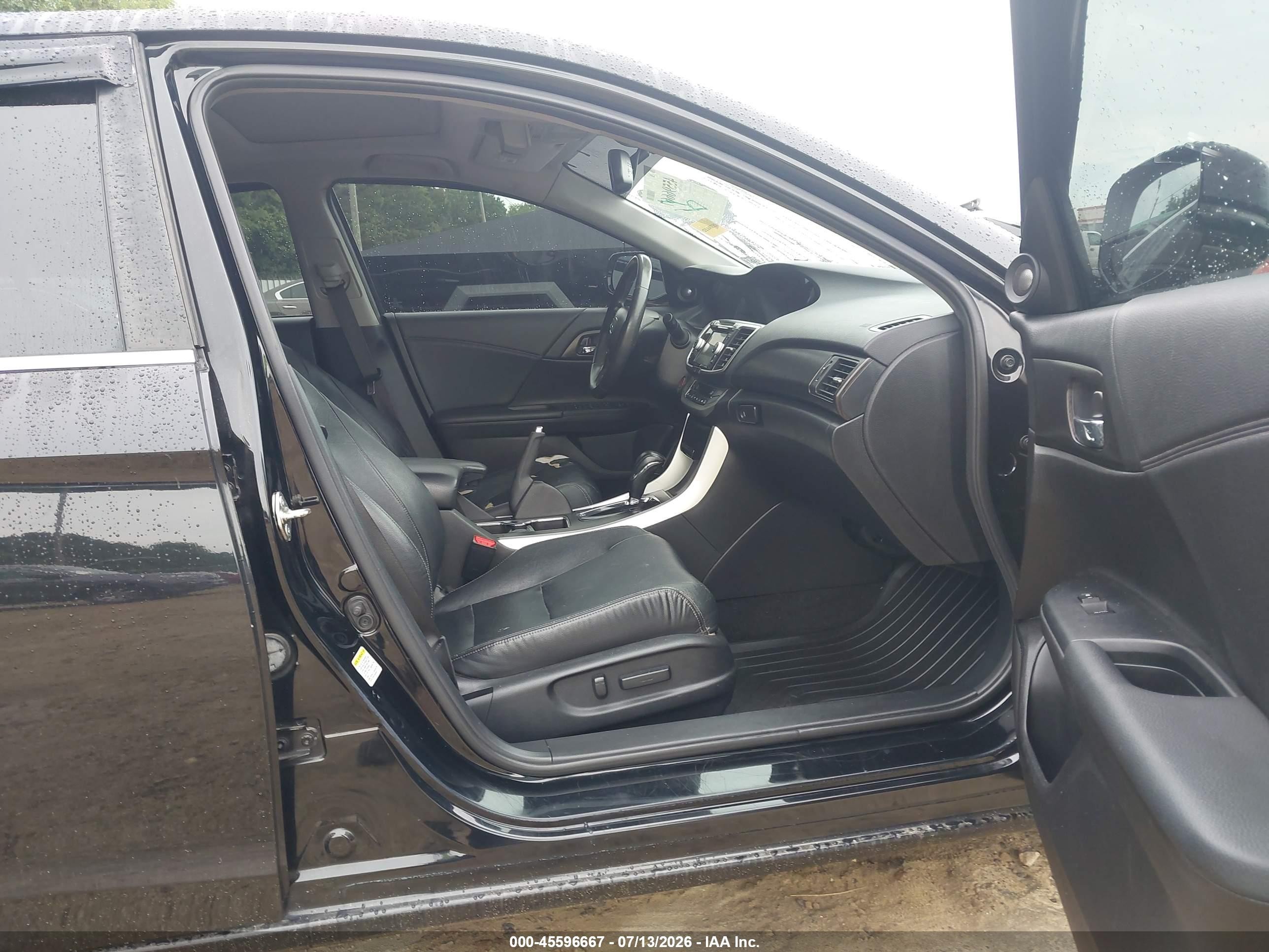 2015 Honda Accord Ex-l Black vin: 1HGCR2F81FA031421