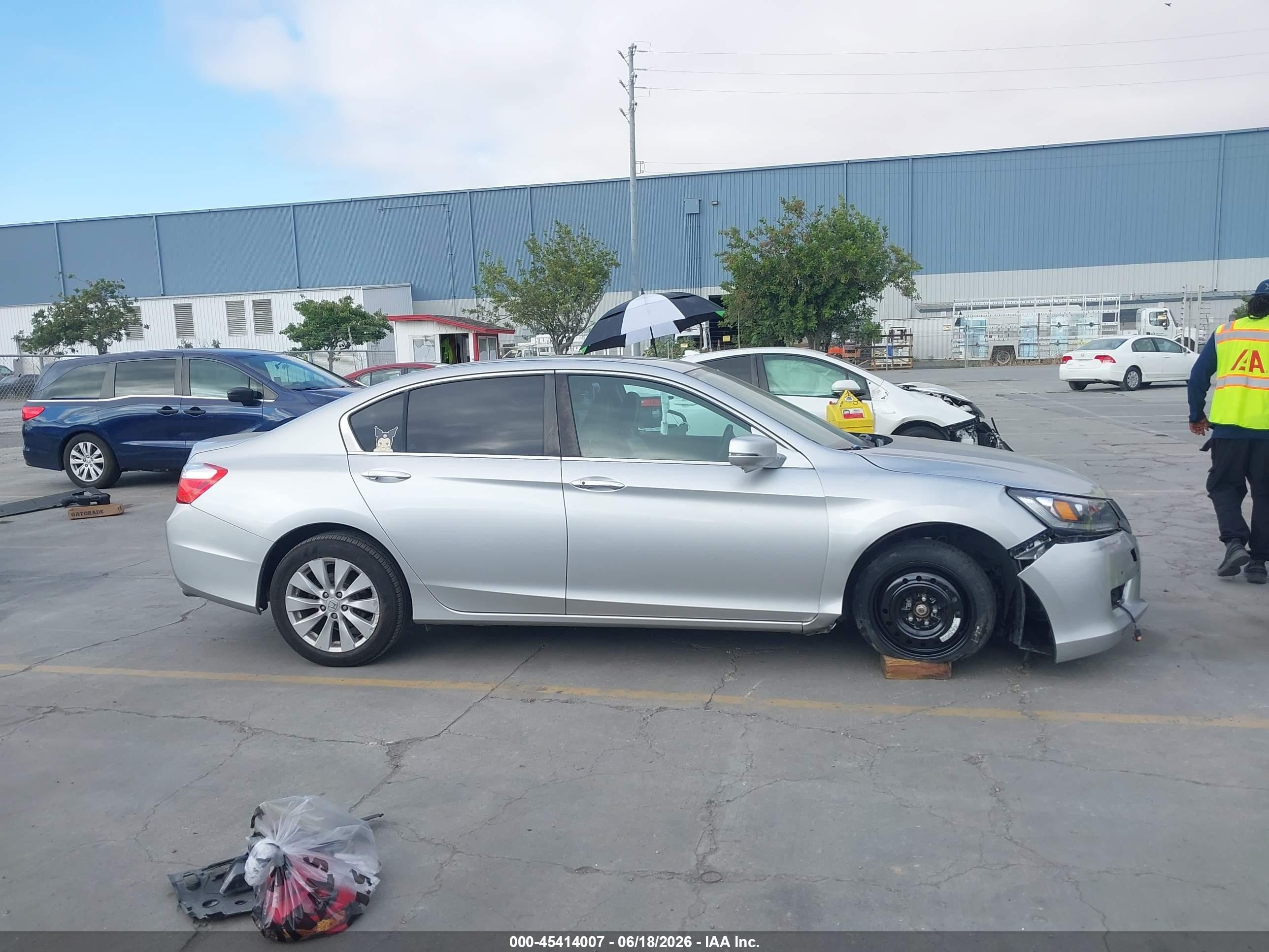 2015 Honda Accord Ex-l Gray vin: 1HGCR2F81FA066251