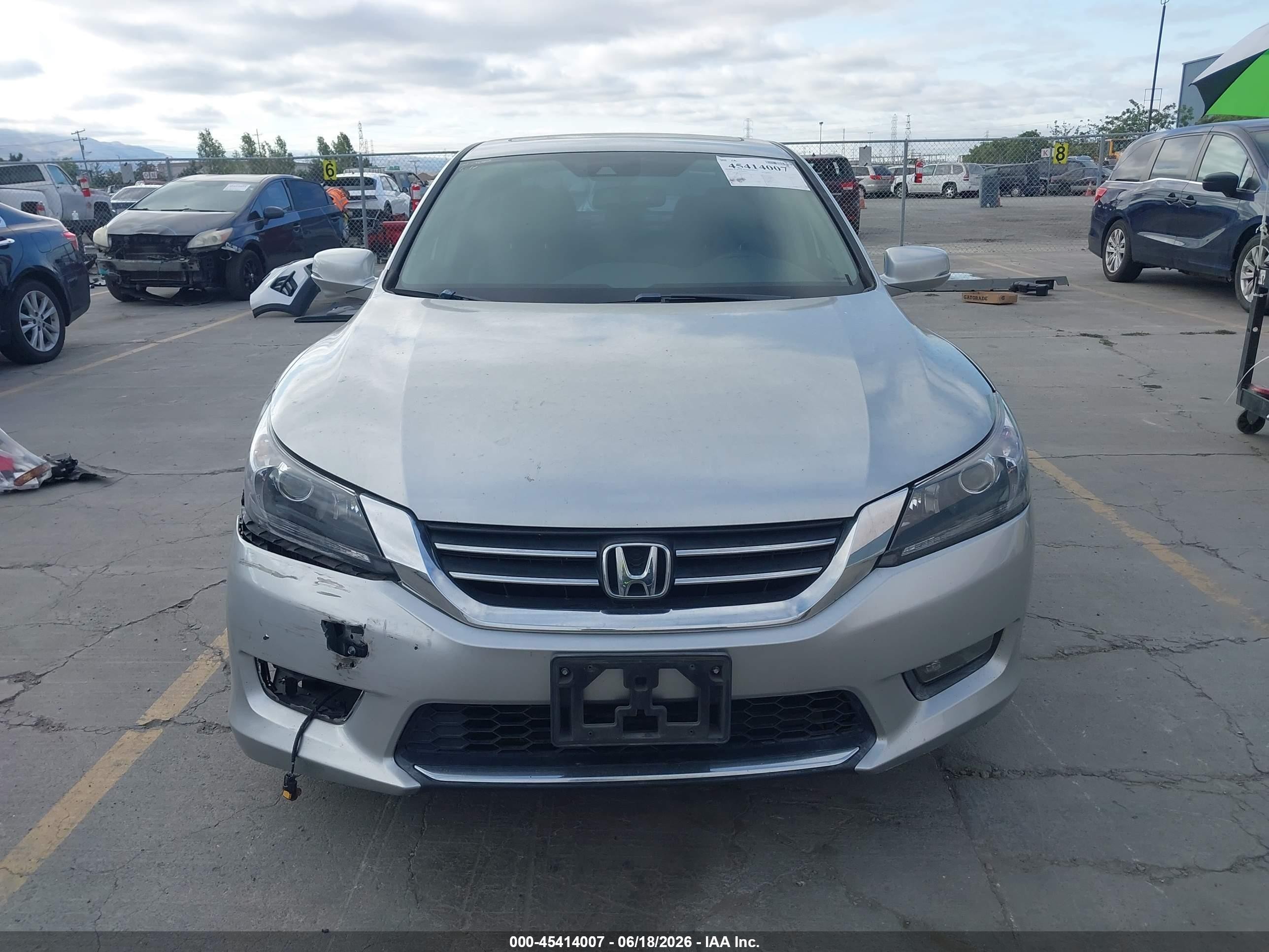 2015 Honda Accord Ex-l Gray vin: 1HGCR2F81FA066251