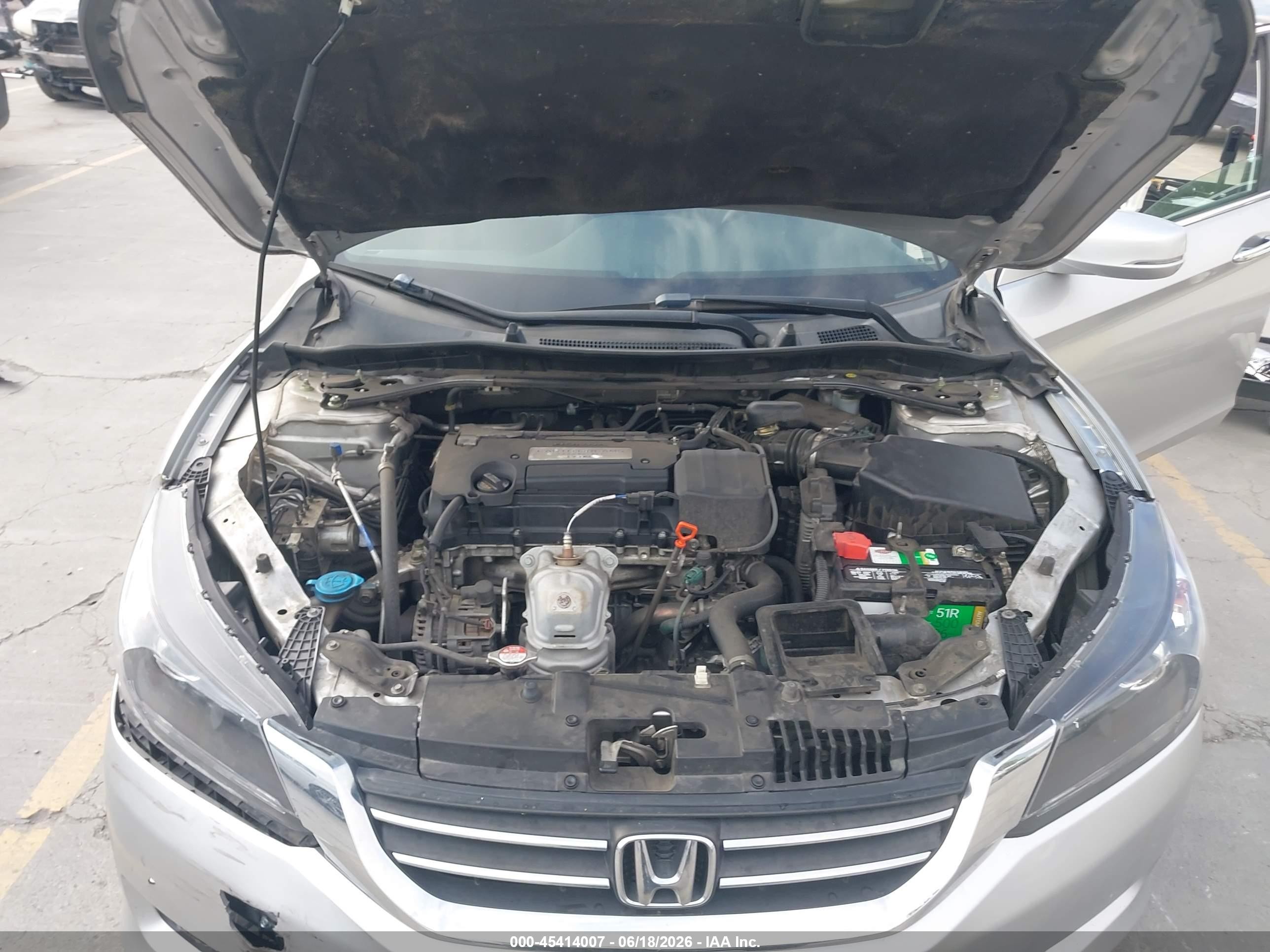 2015 Honda Accord Ex-l Gray vin: 1HGCR2F81FA066251