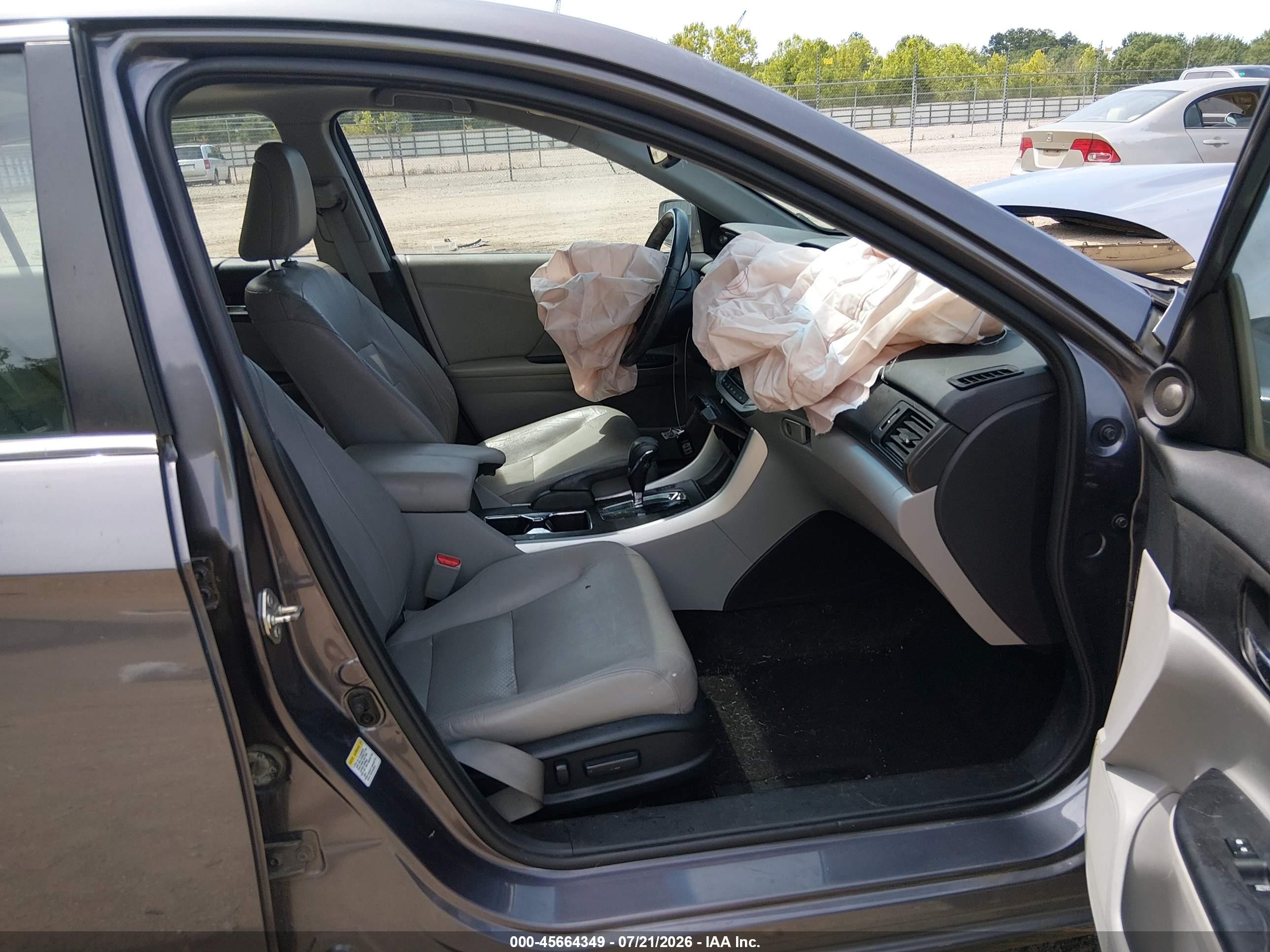 2015 Honda Accord Ex-l Gray vin: 1HGCR2F81FA099718